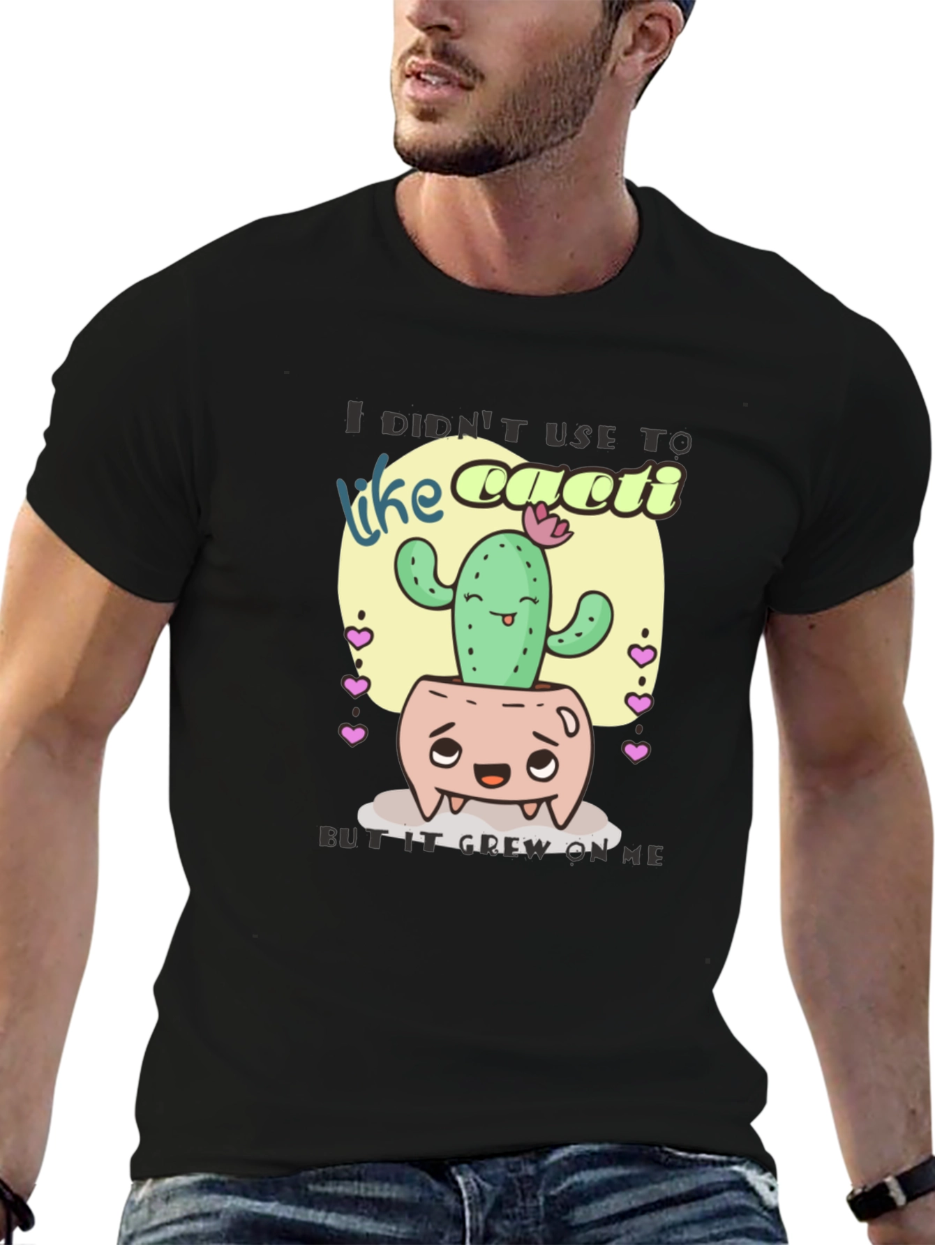 Cactus Humor T-Shirt: It Grew on Me Design