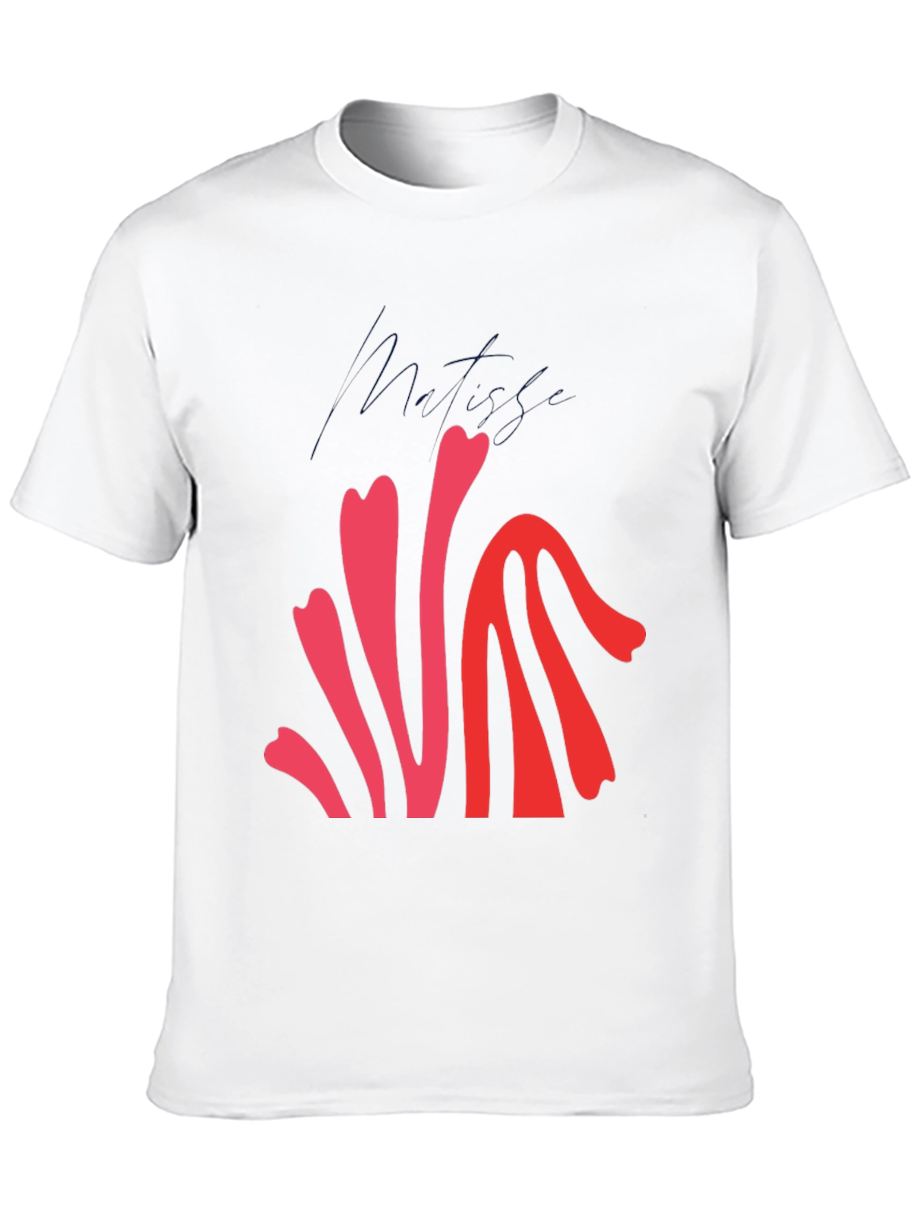 Abstract Graphic Print Crew Neck T-Shirt