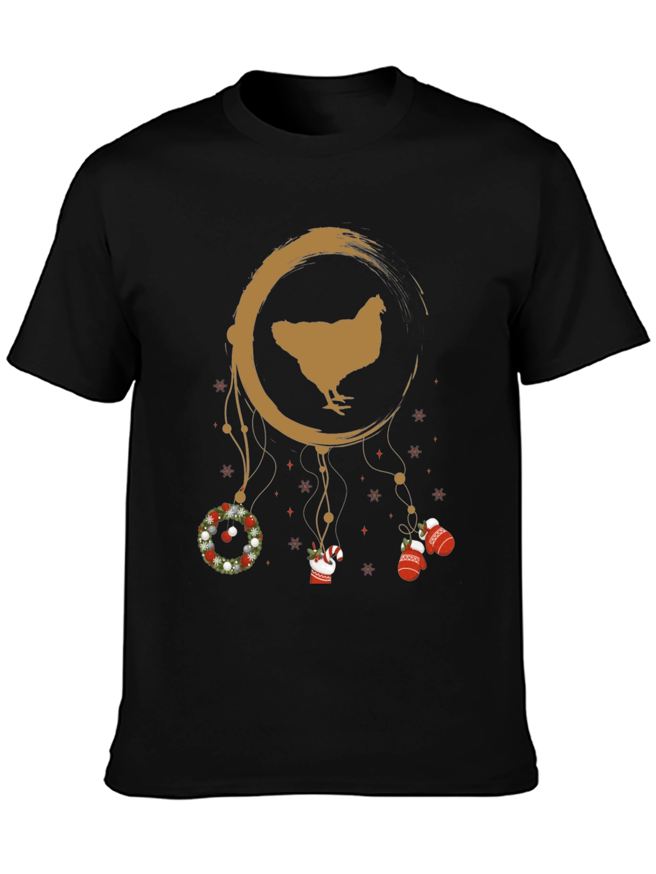 Christmas Chicken Dreamcatcher Graphic Tee