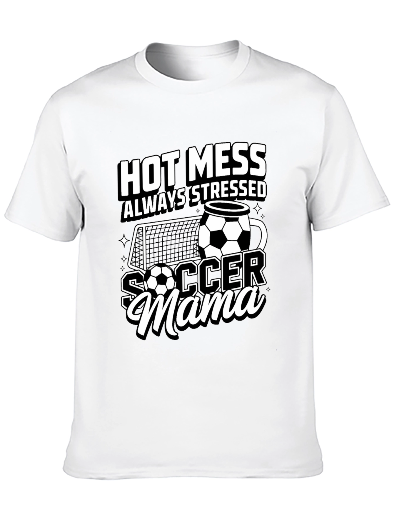 Hot Mess Soccer Mama T-Shirt