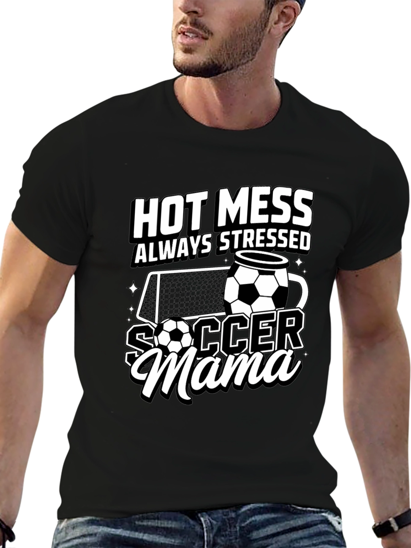 Hot Mess Soccer Mama T-Shirt