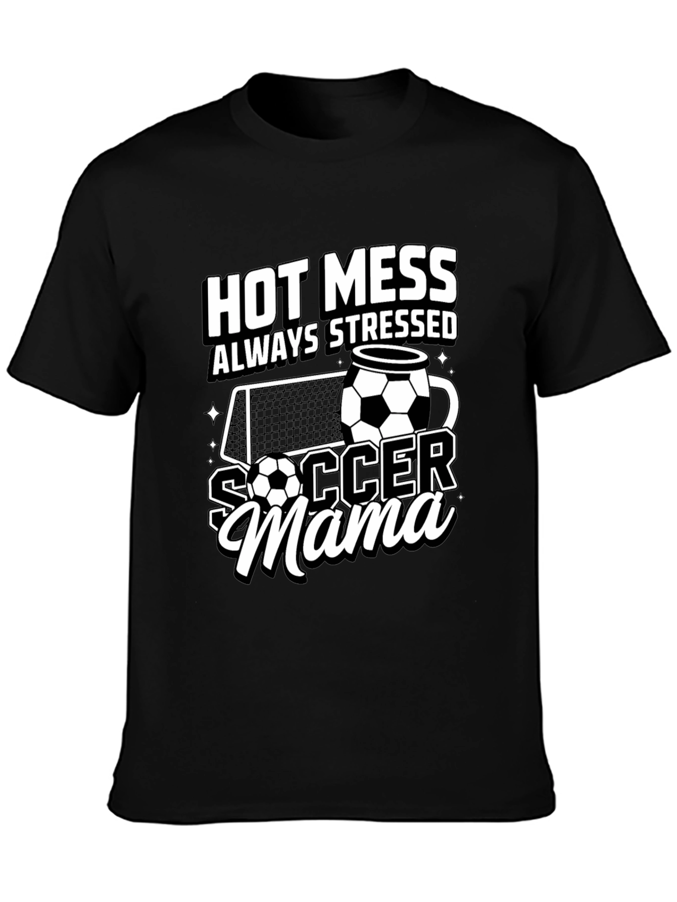 Hot Mess Soccer Mama T-Shirt