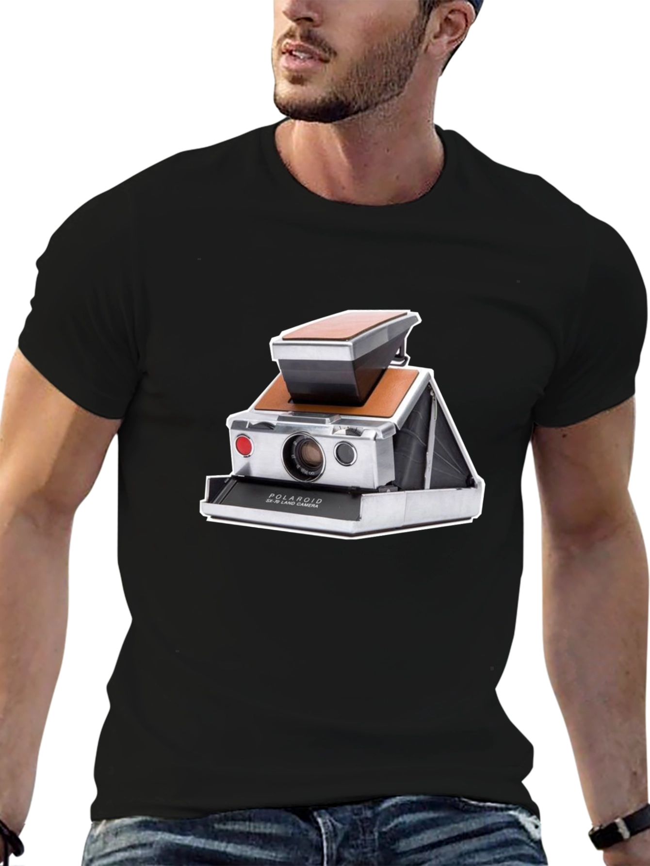 Retro Camera Graphic Tee - Classic Polaroid Design
