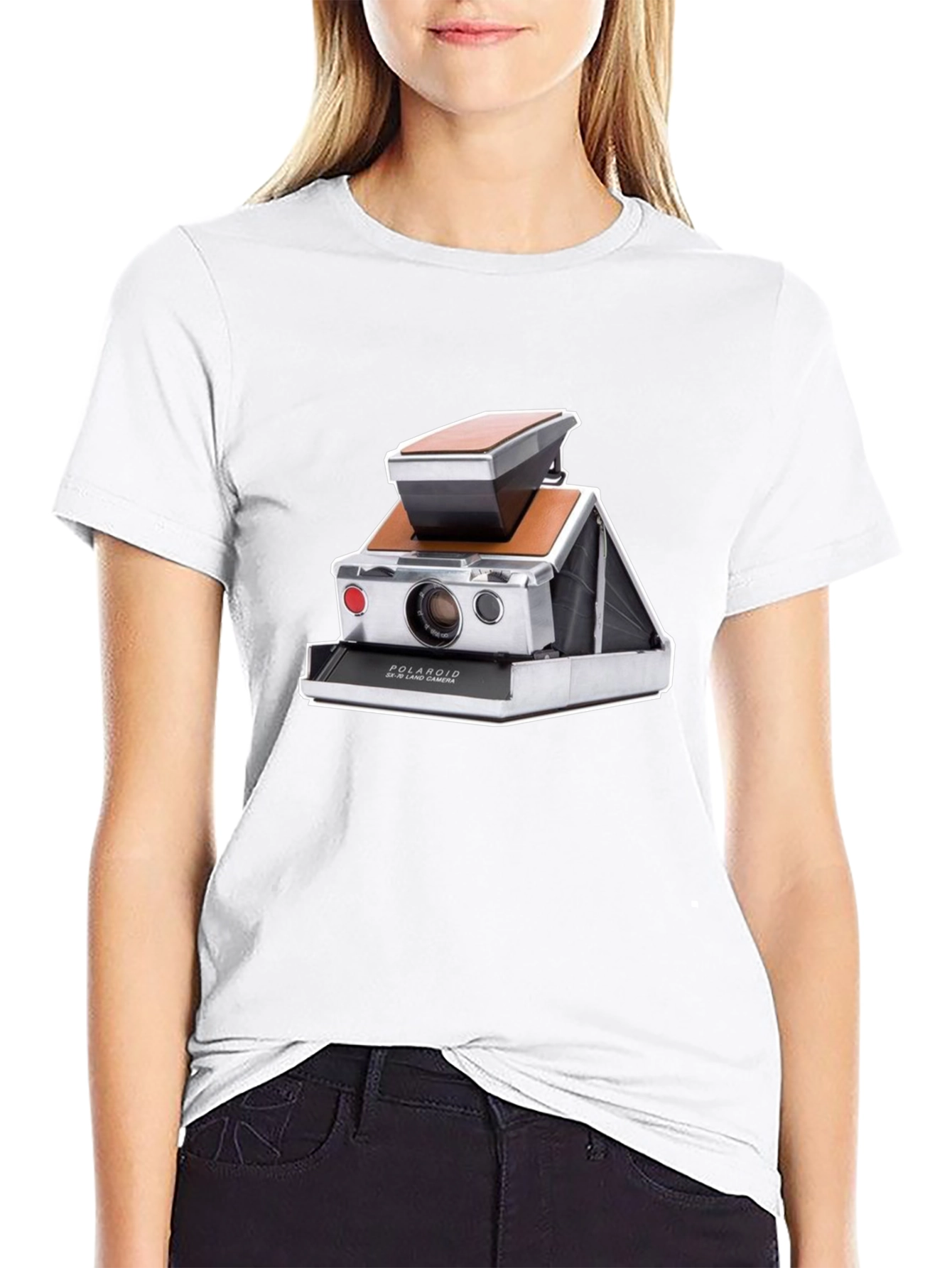 Retro Camera Graphic Tee - Classic Polaroid Design