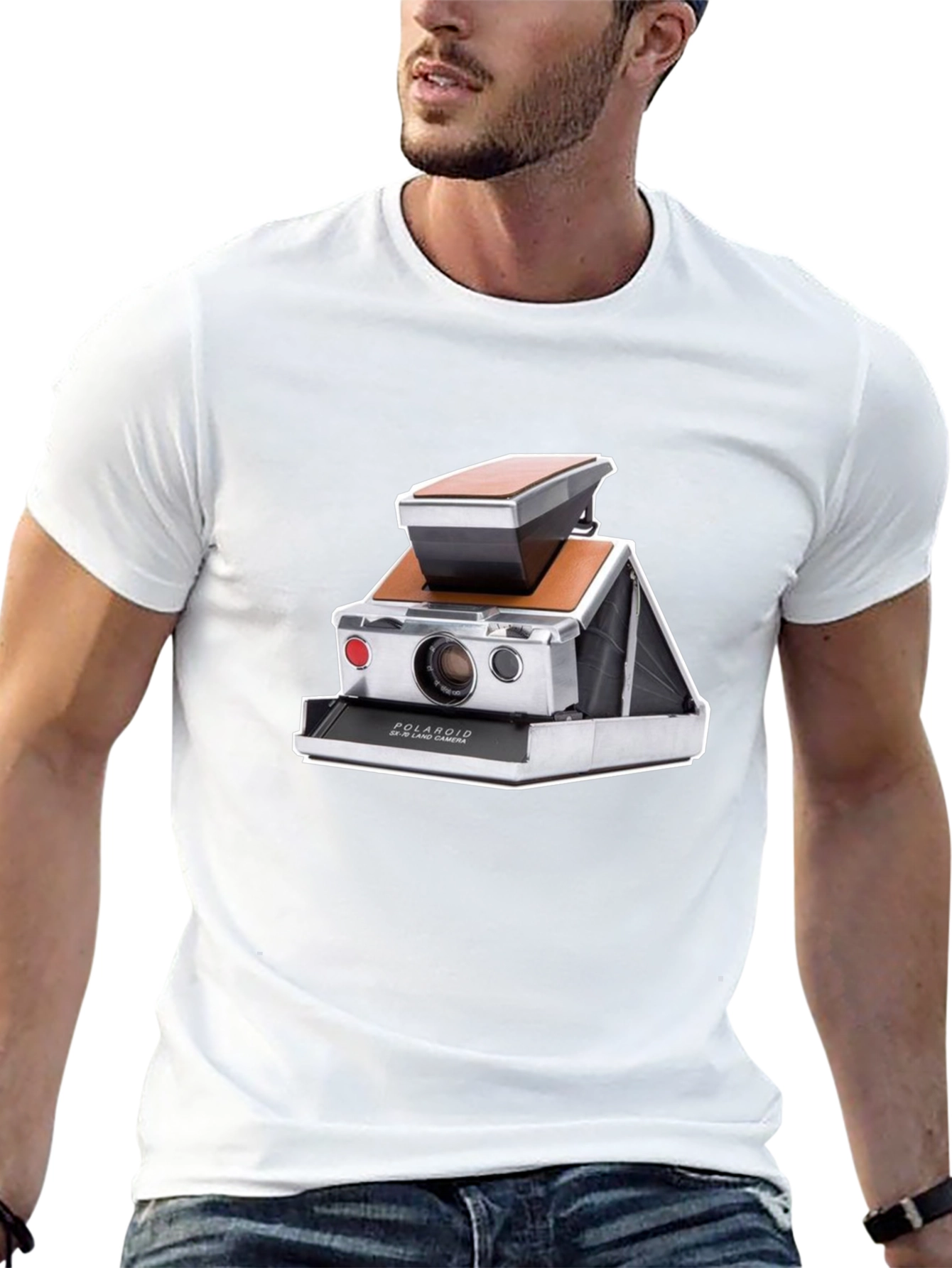 Retro Camera Graphic Tee - Classic Polaroid Design