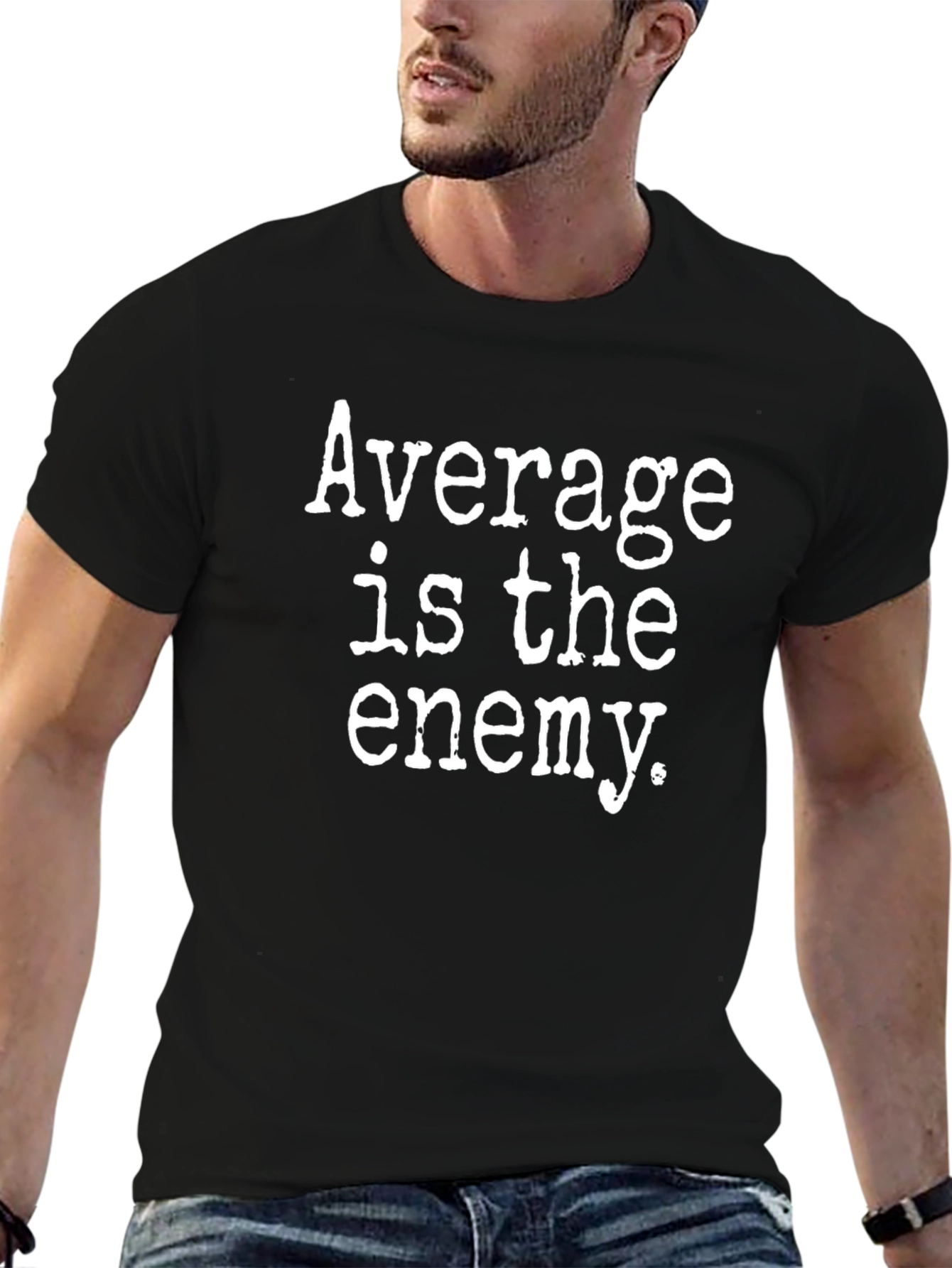 Average is the Enemy Black T-Shirt