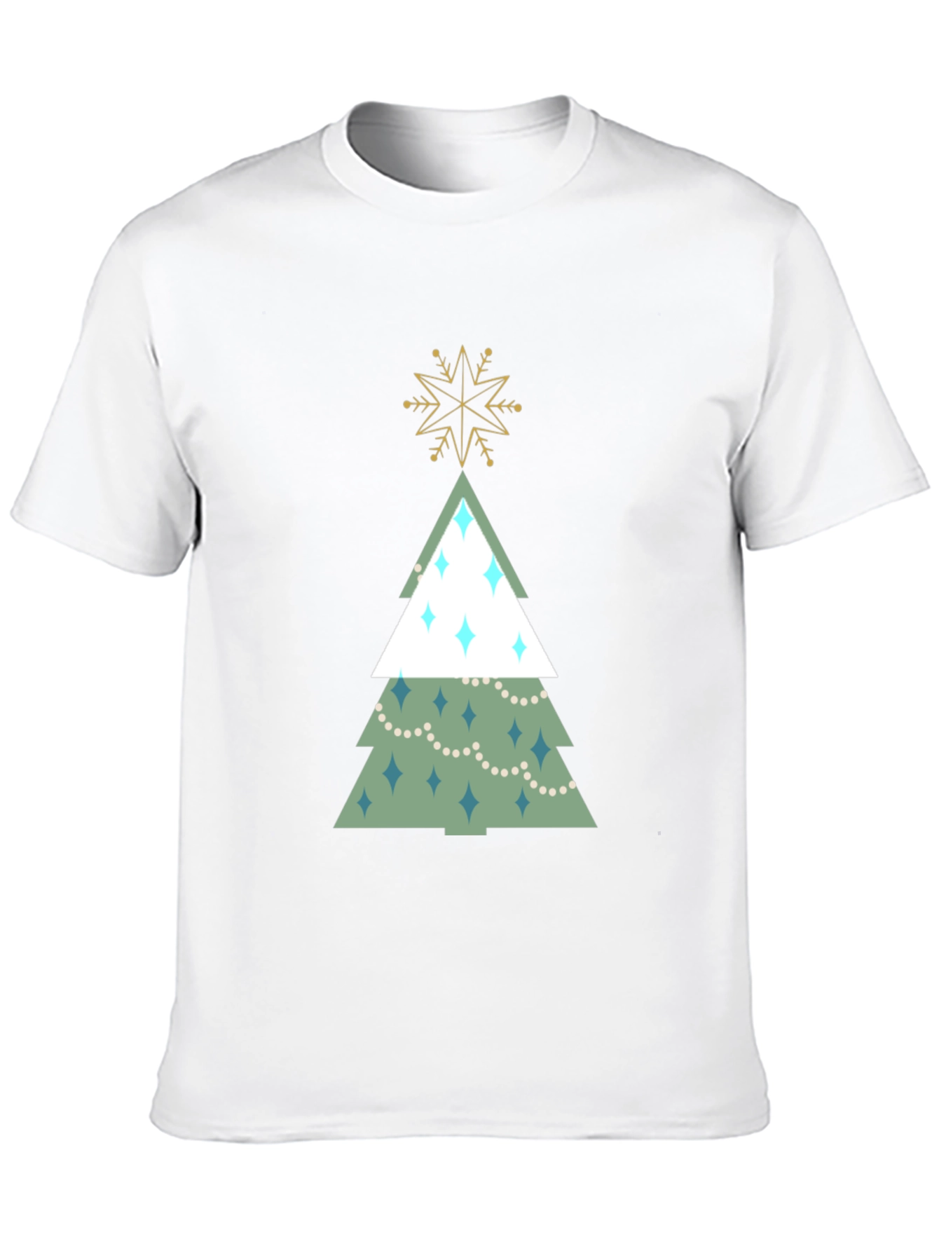 Festive Christmas Tree Graphic Tee - Holiday Style