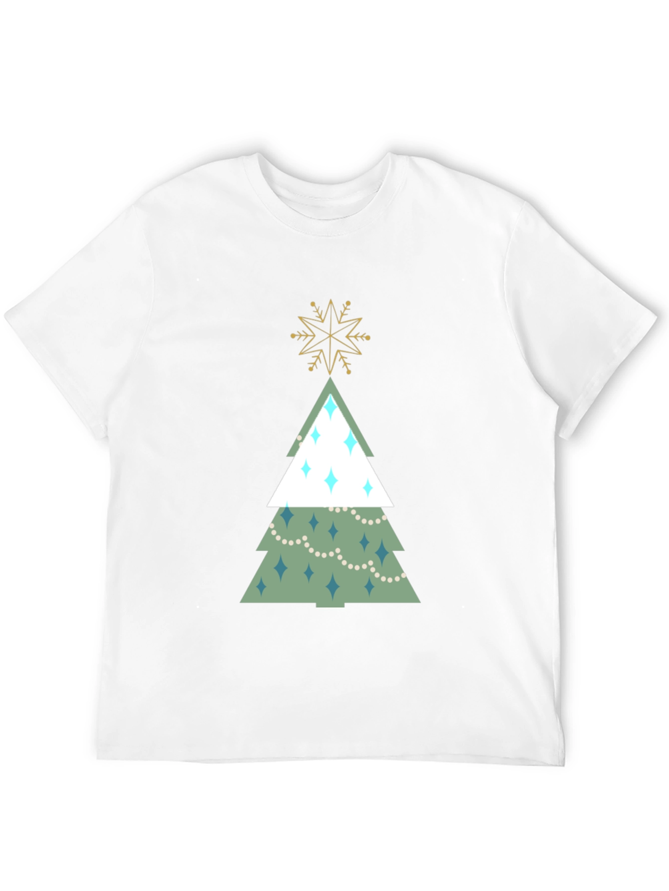 Festive Christmas Tree Graphic Tee - Holiday Style