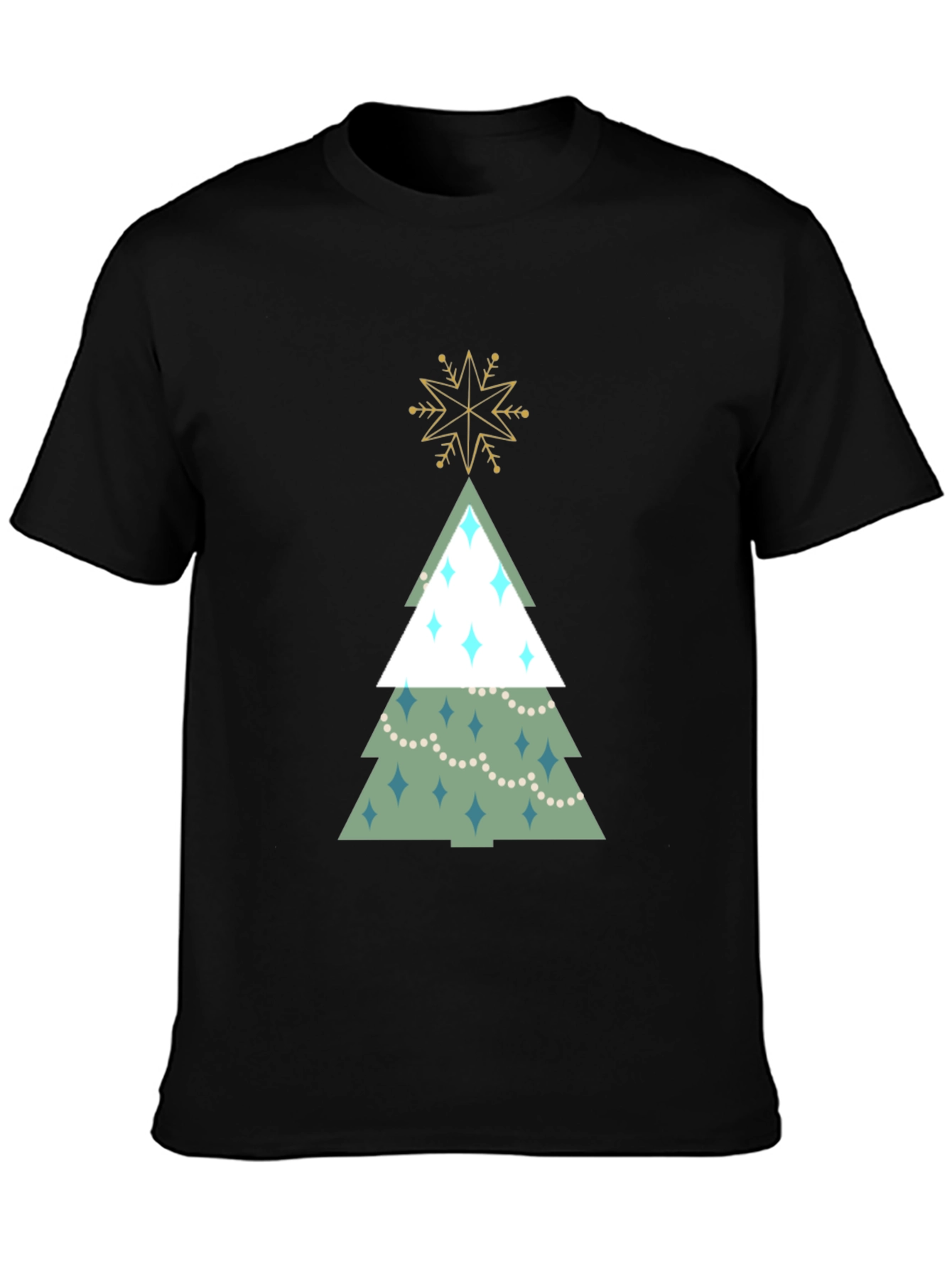 Festive Christmas Tree Graphic Tee - Holiday Style