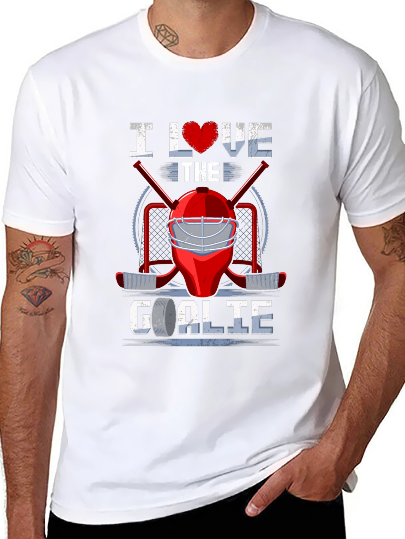 I Love The Goalie Graphic T-Shirt