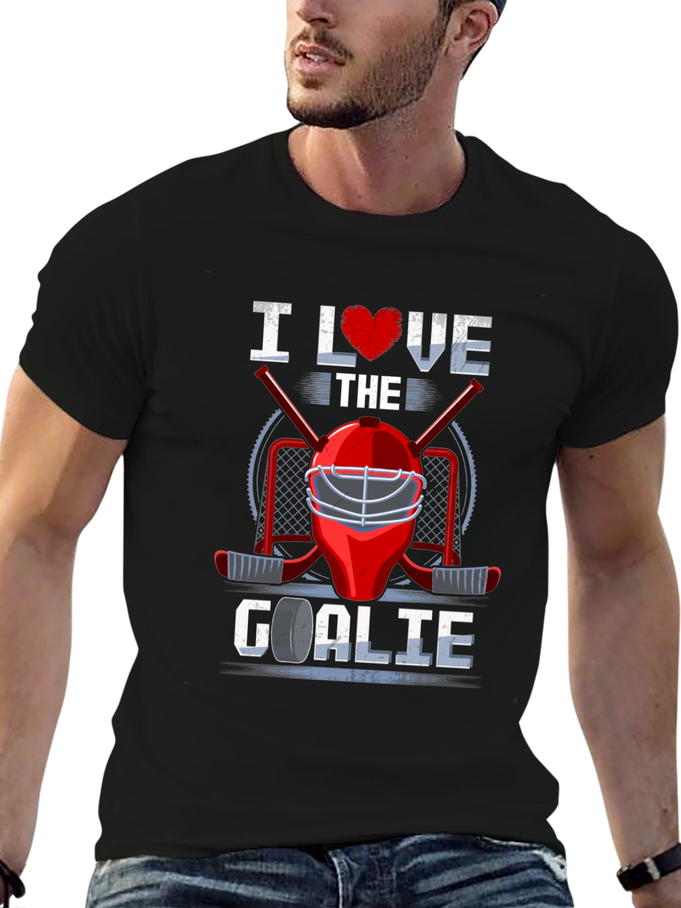 I Love The Goalie Graphic T-Shirt