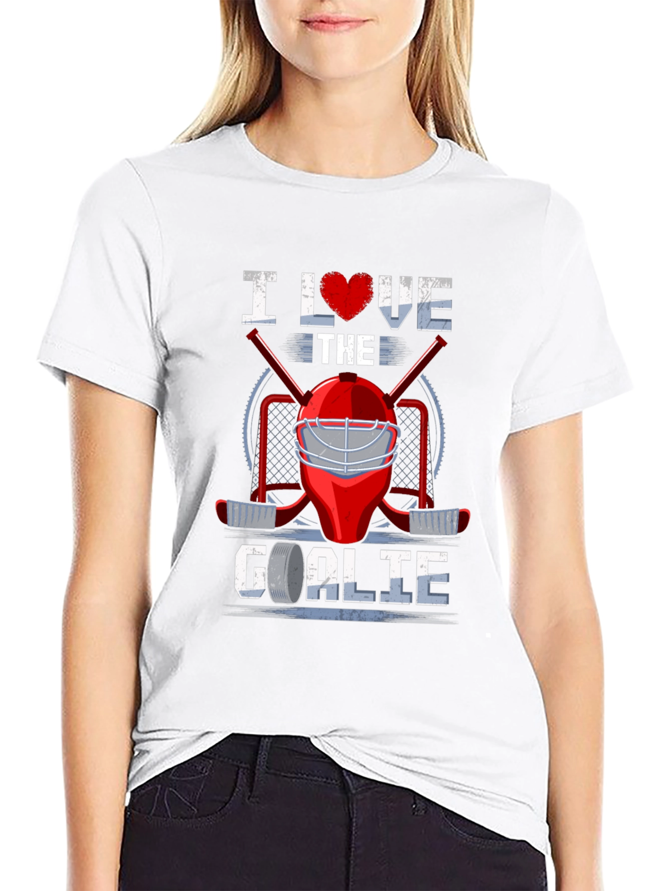 I Love The Goalie Graphic T-Shirt