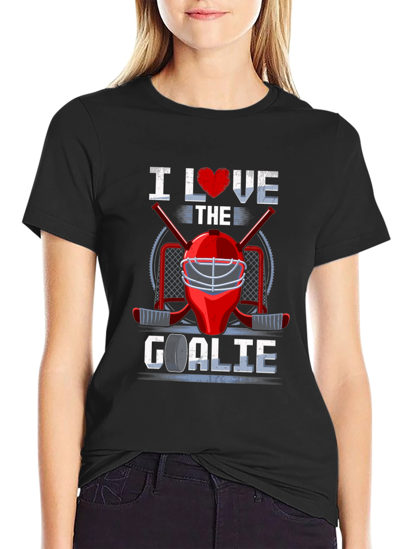 I Love The Goalie Graphic T-Shirt
