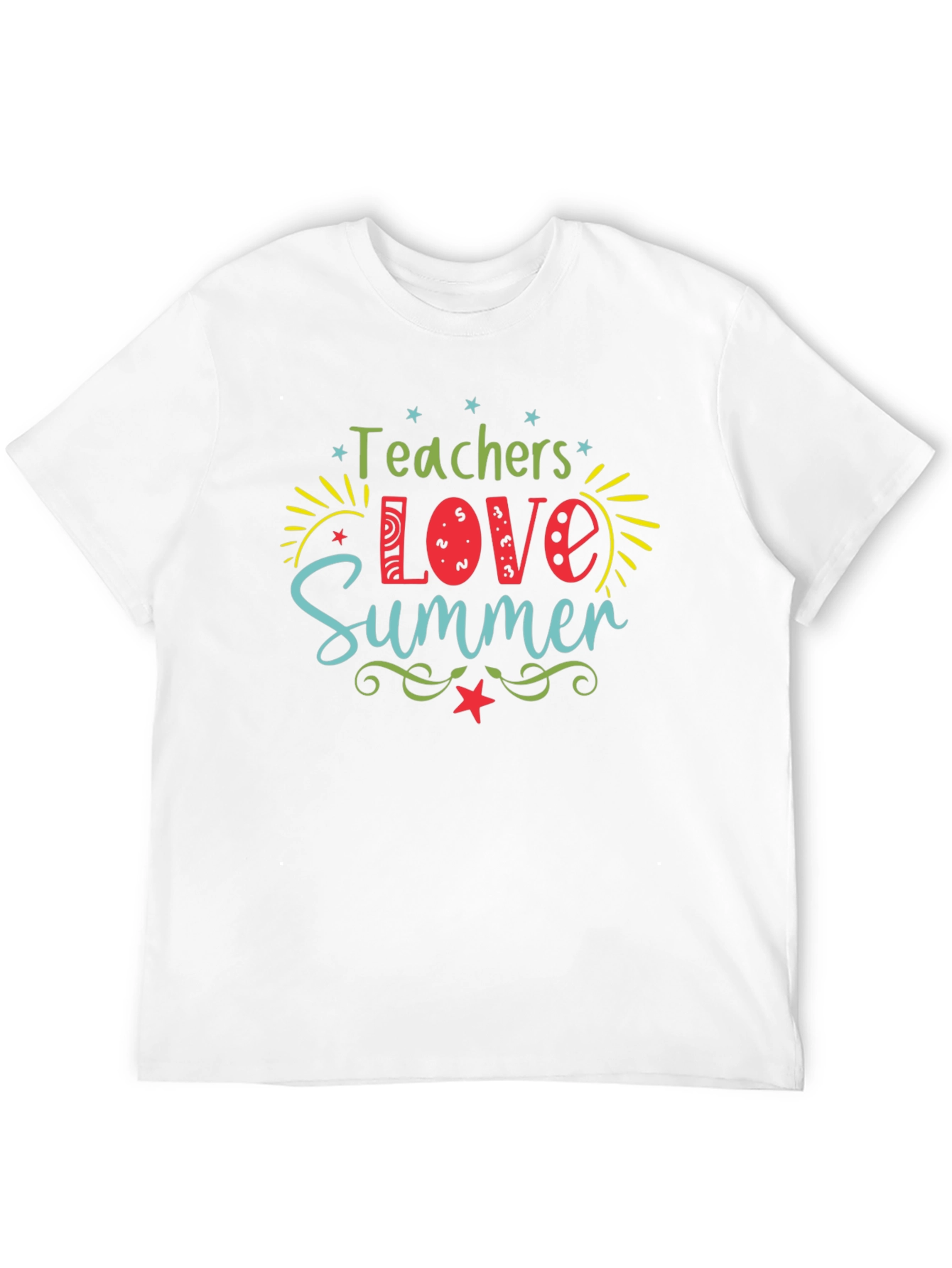 Teachers Love Summer Graphic T-Shirt