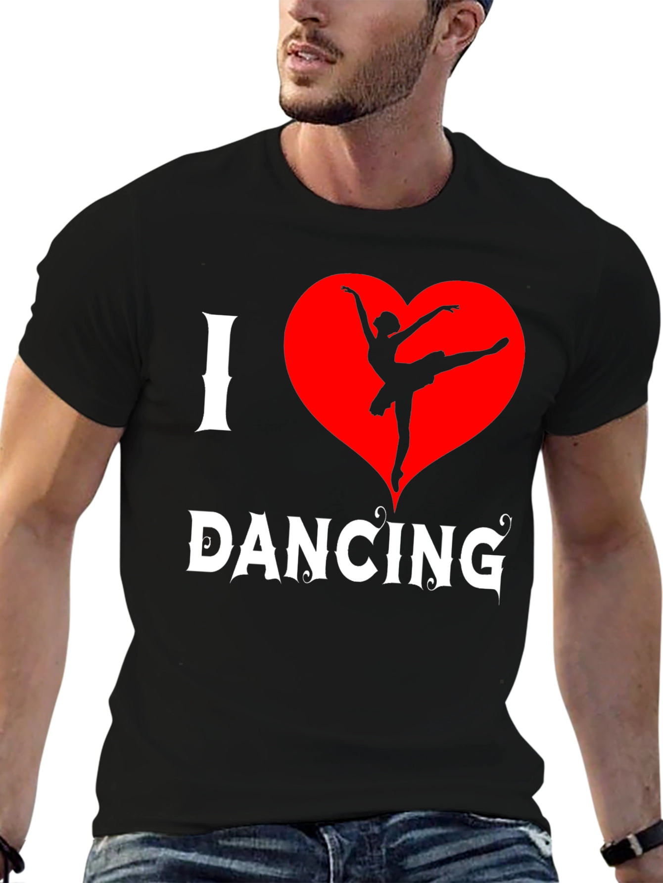 I Heart Dancing T-Shirt - Ballet Dancer Design