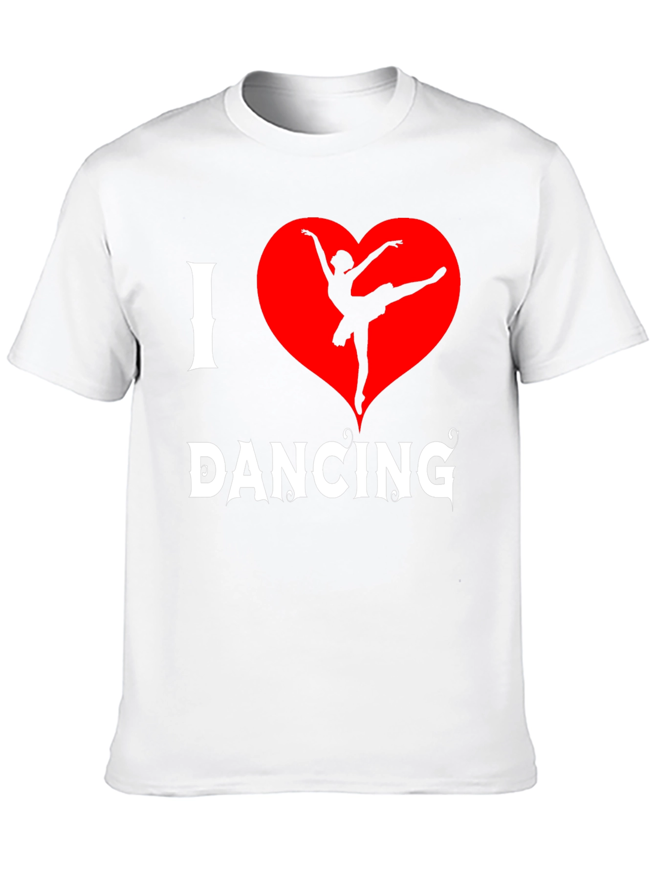 I Heart Dancing T-Shirt - Ballet Dancer Design