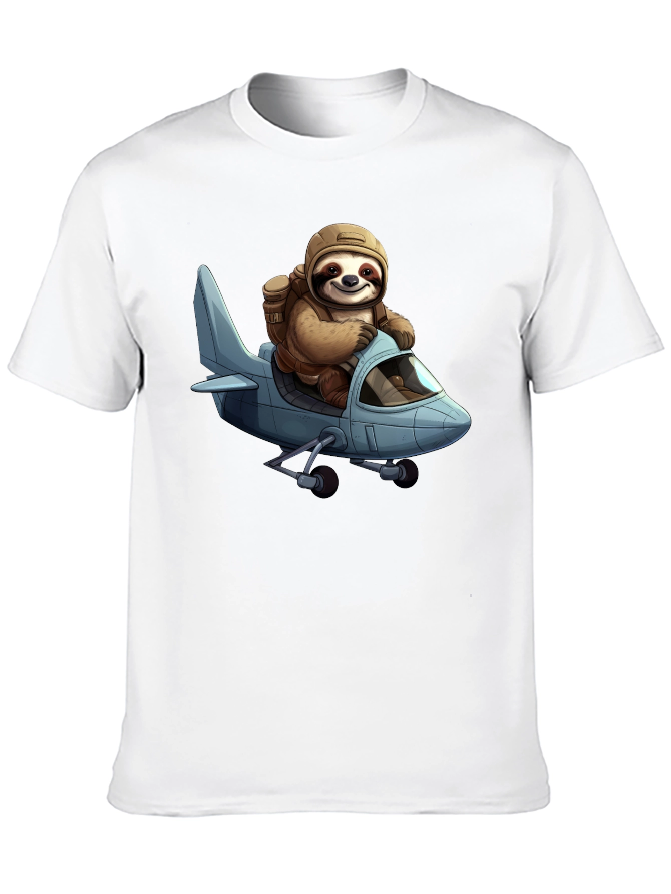 Sloth Pilot T-Shirt - Aviation Adventure Tee