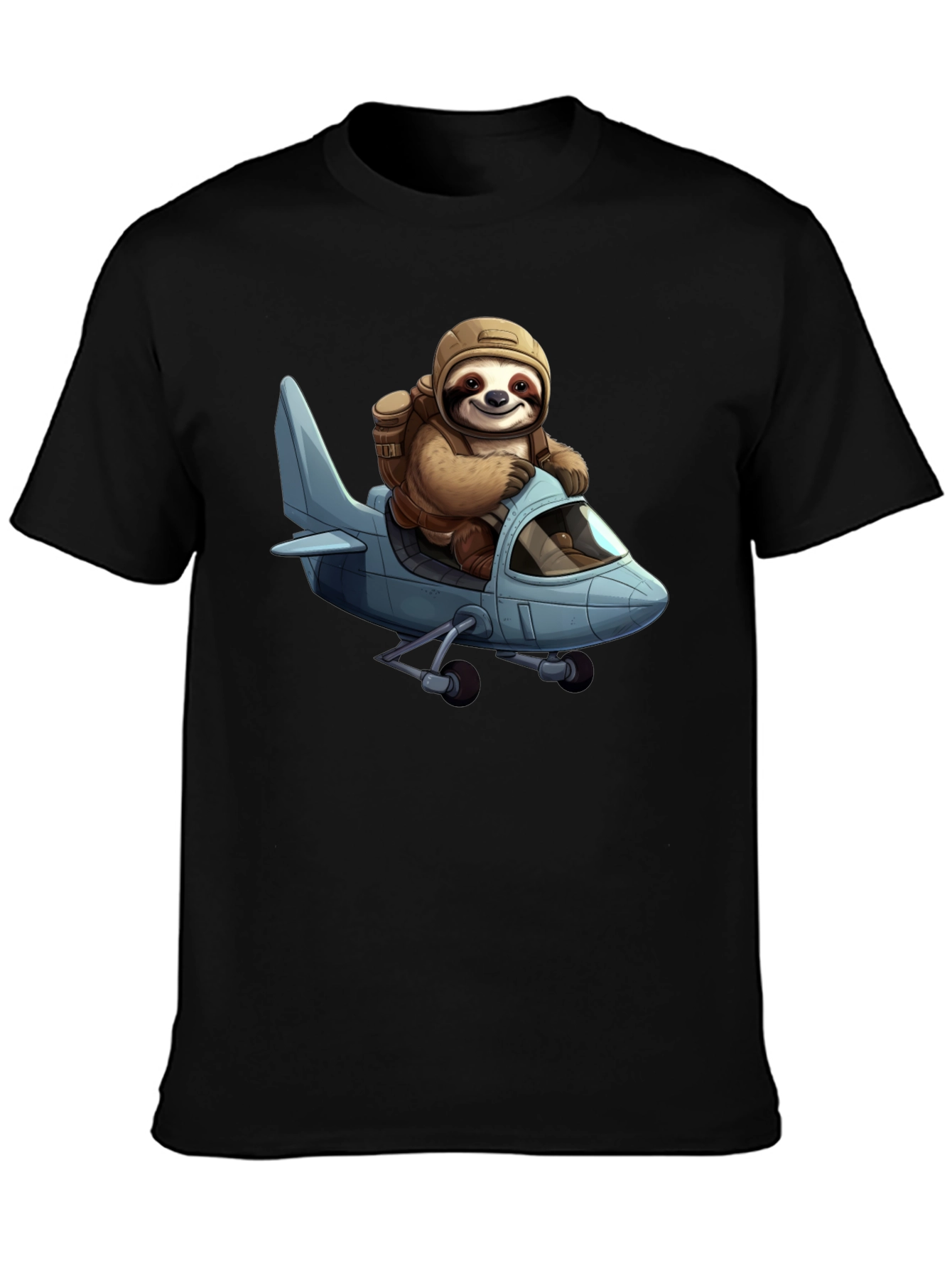 Sloth Pilot T-Shirt - Aviation Adventure Tee