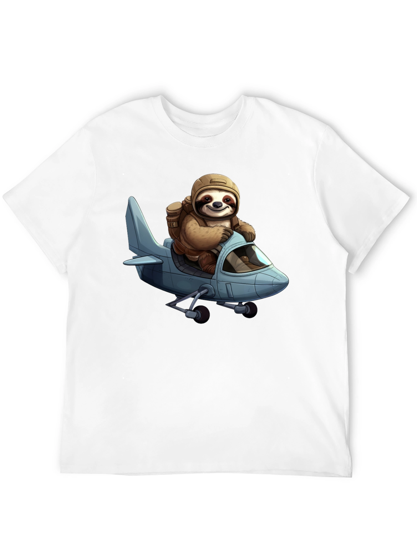Sloth Pilot T-Shirt - Aviation Adventure Tee