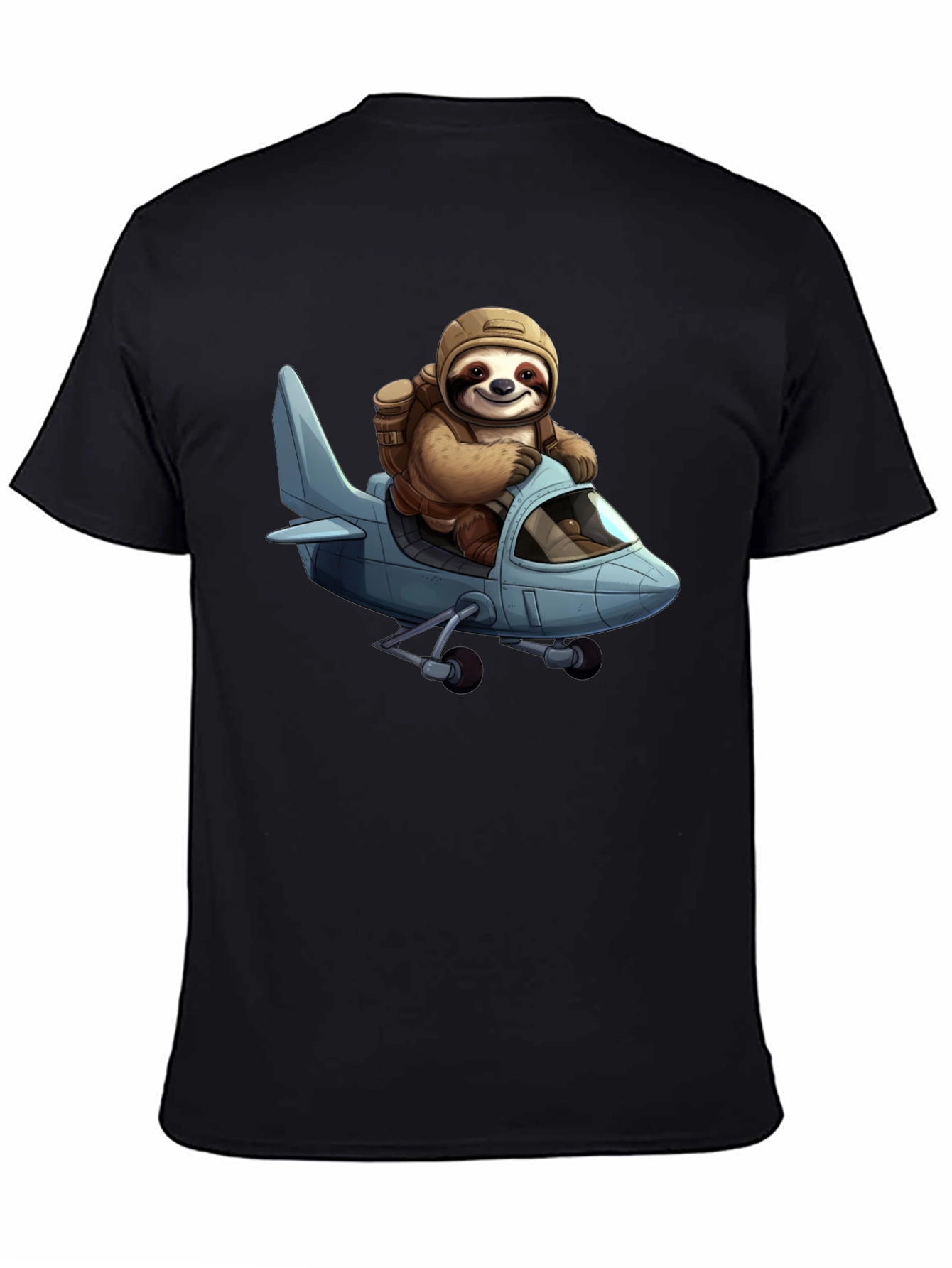 Sloth Pilot T-Shirt - Aviation Adventure Tee