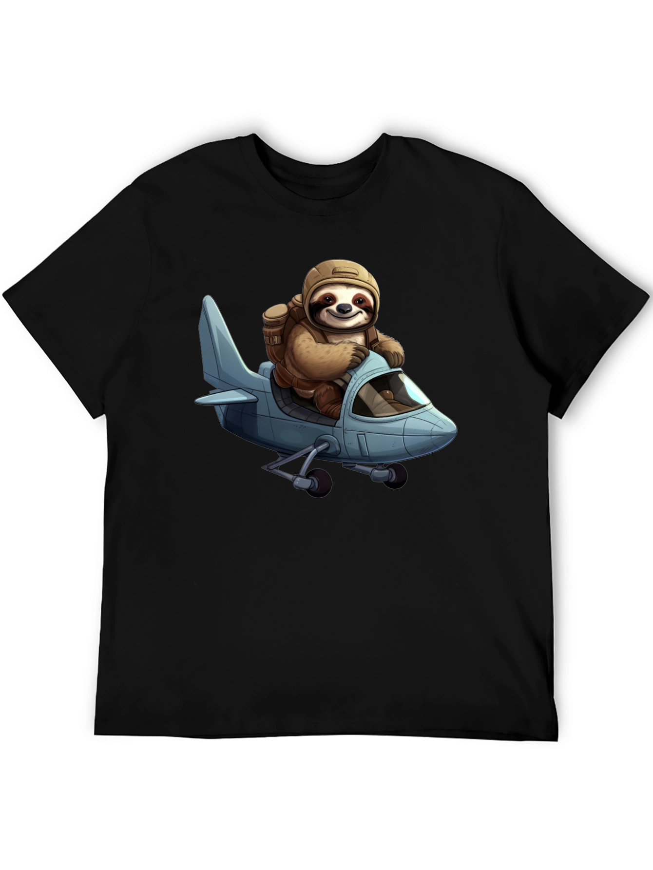 Sloth Pilot T-Shirt - Aviation Adventure Tee