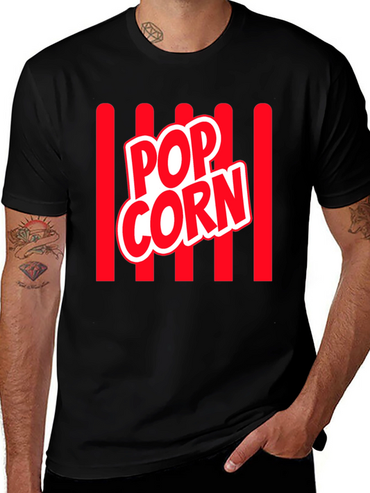Popcorn Lovers Tee - Classic Movie Night Shirt