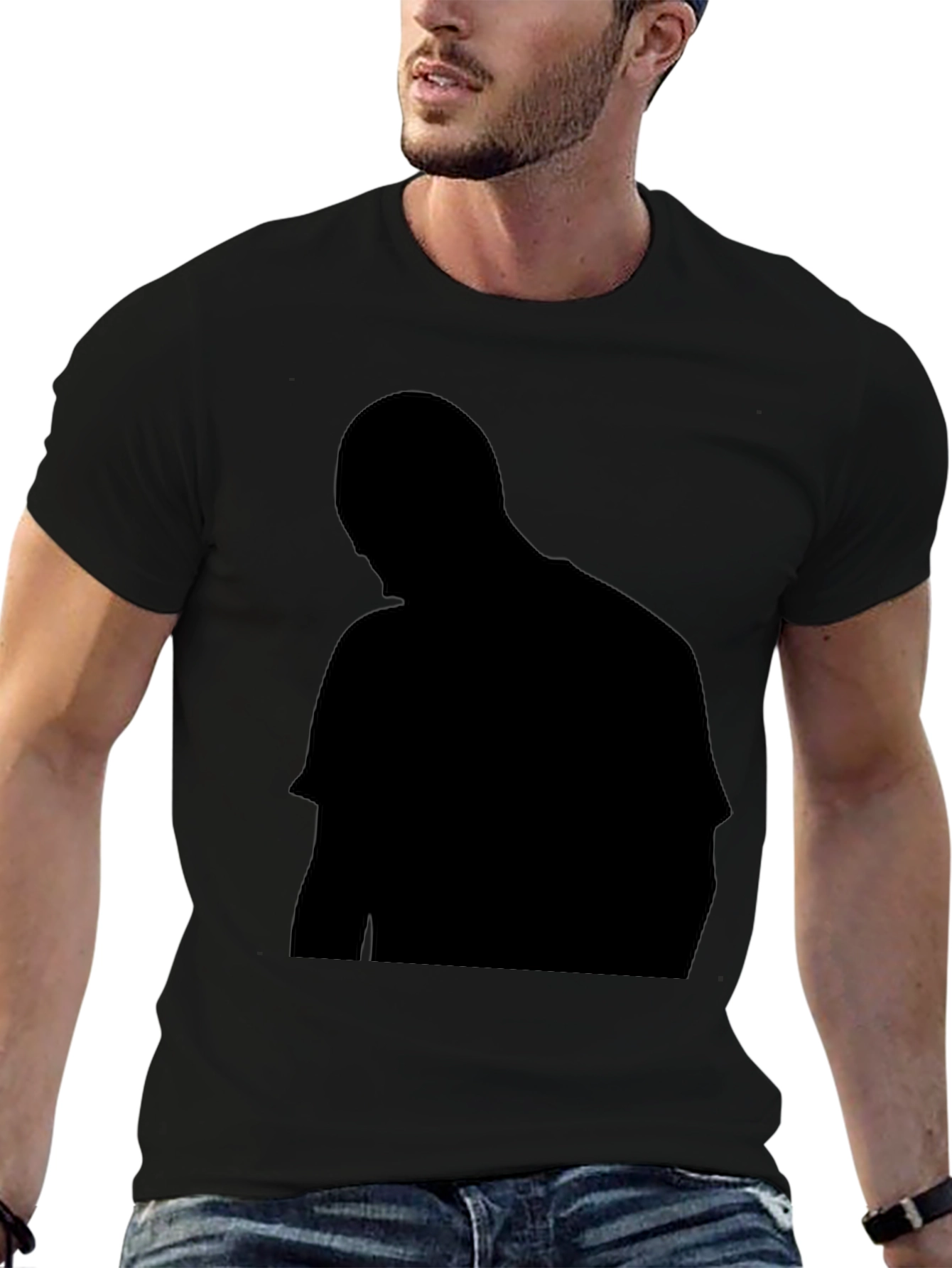 Mens Black Graphic Tee