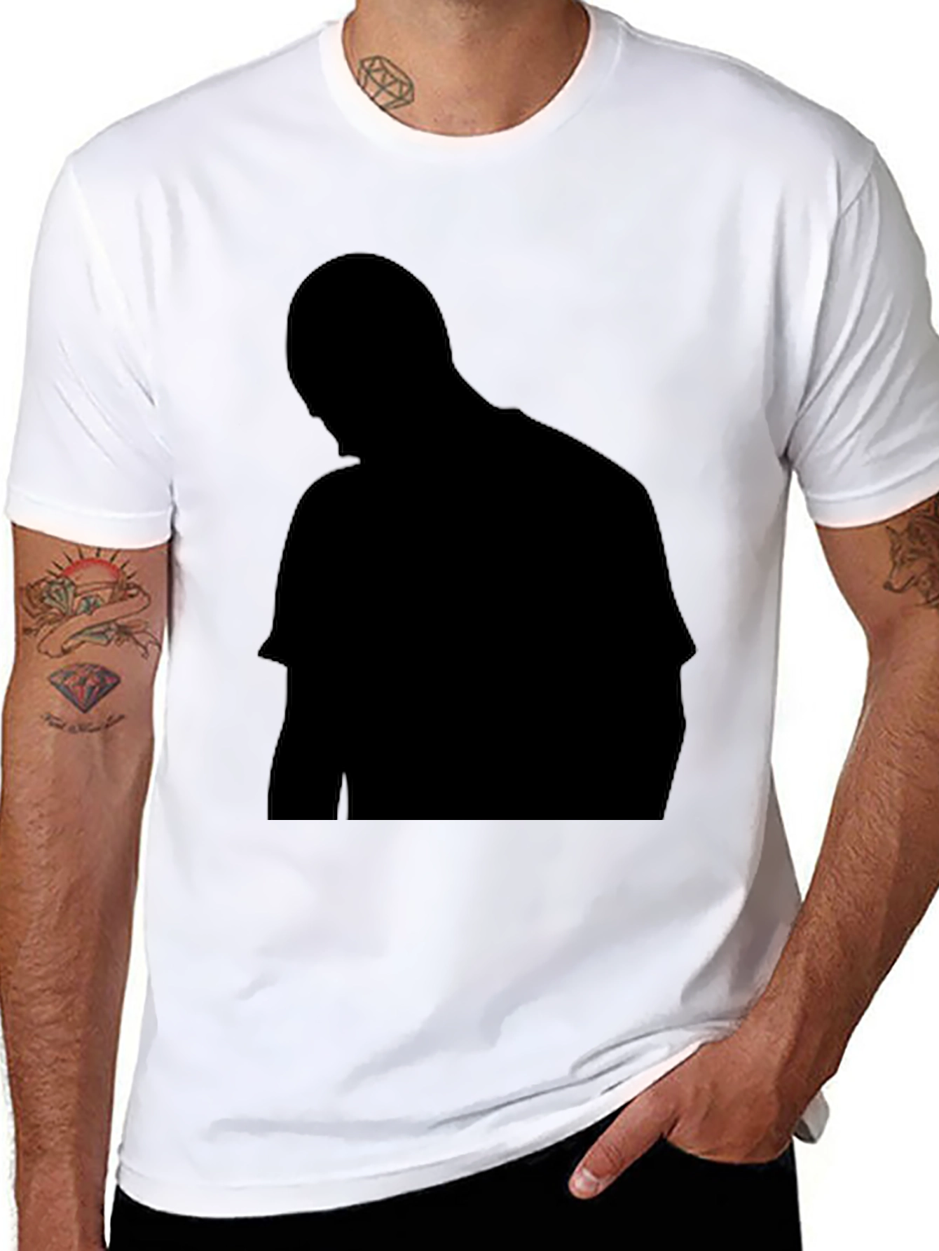 Mens Black Graphic Tee