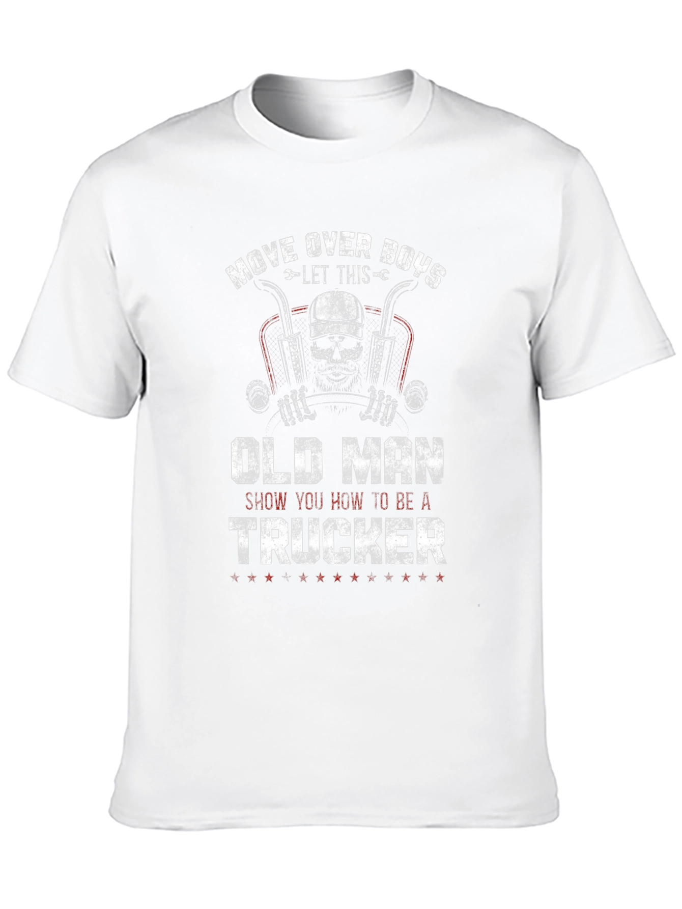 Old Man Trucker T-Shirt - Move Over Boys!