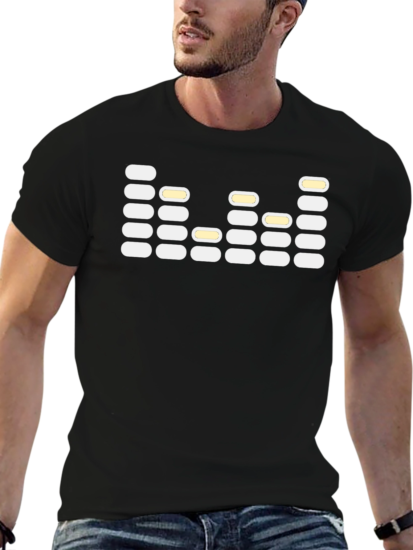 Retro Equalizer T-Shirt - Classic Audio Lover Tee
