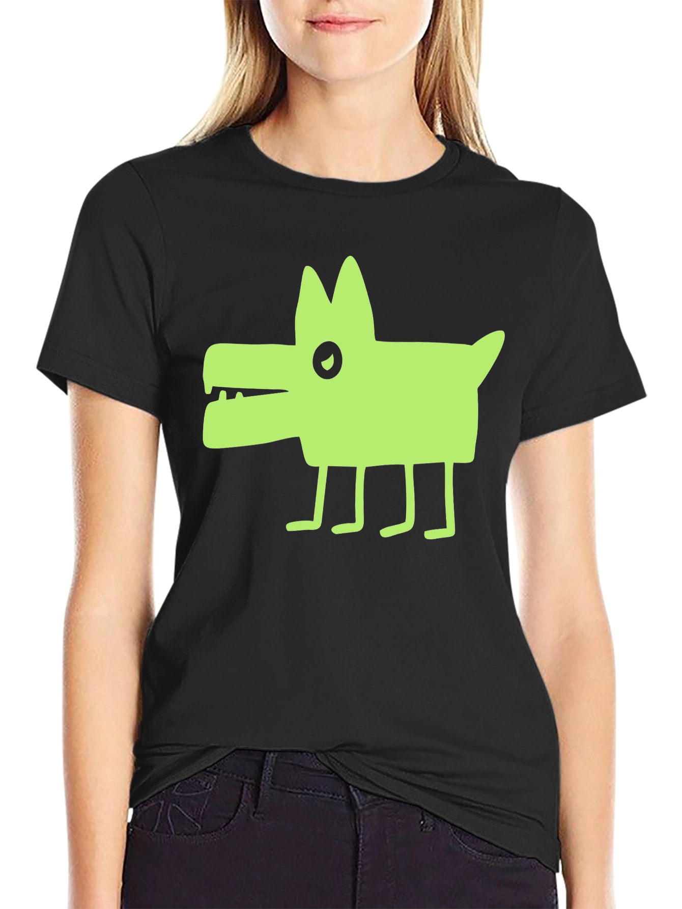Cool Graphic Dog Tee - Unisex Black T-Shirt