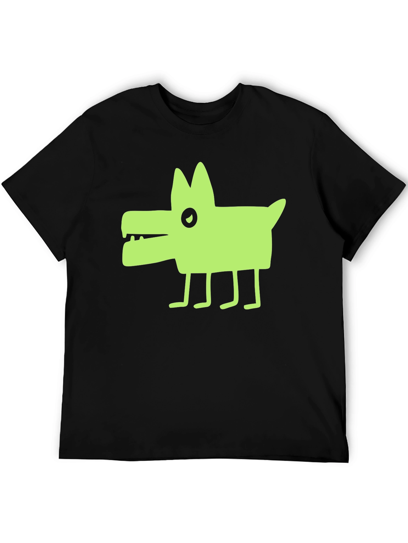 Cool Graphic Dog Tee - Unisex Black T-Shirt