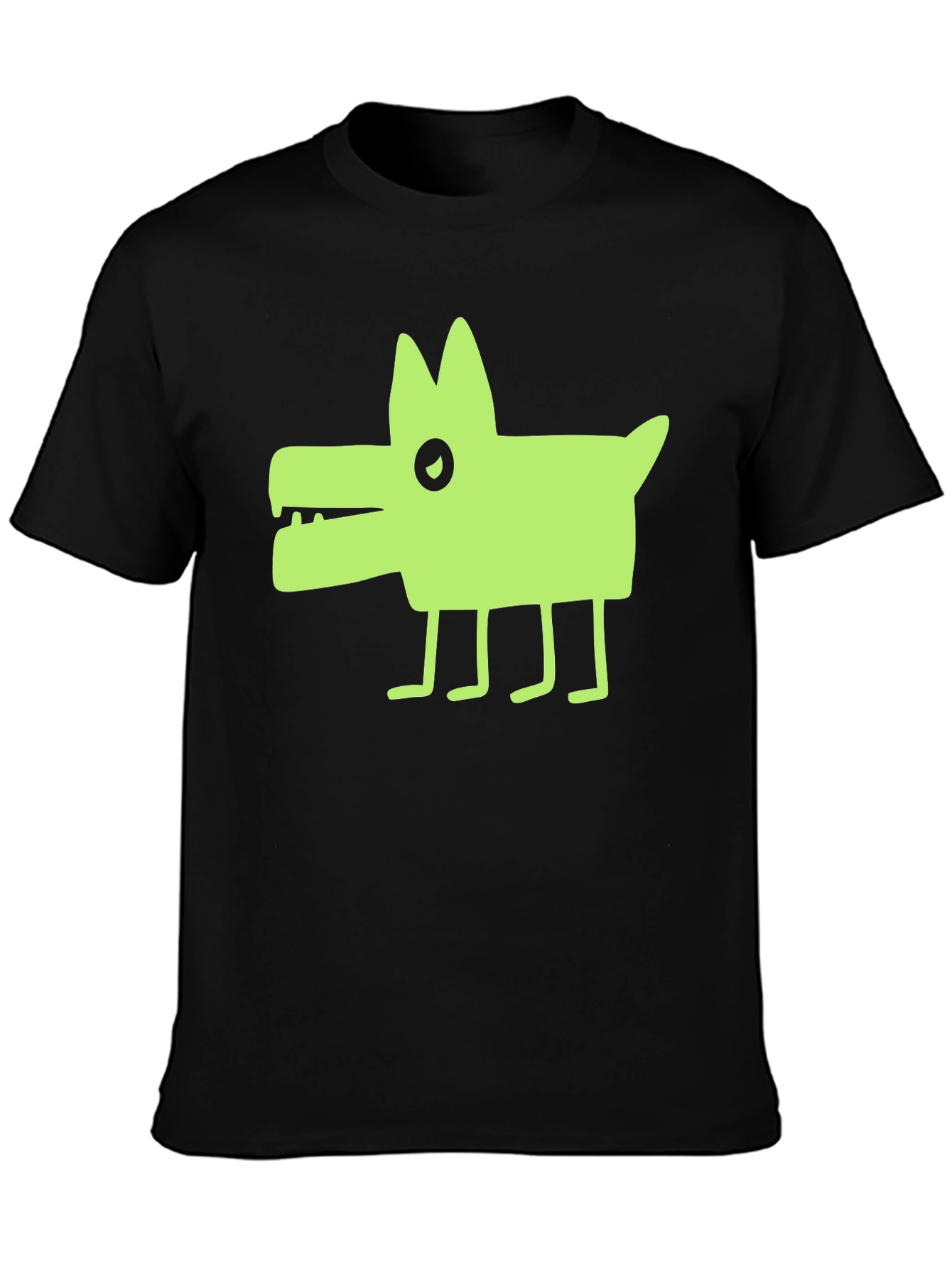 Cool Graphic Dog Tee - Unisex Black T-Shirt