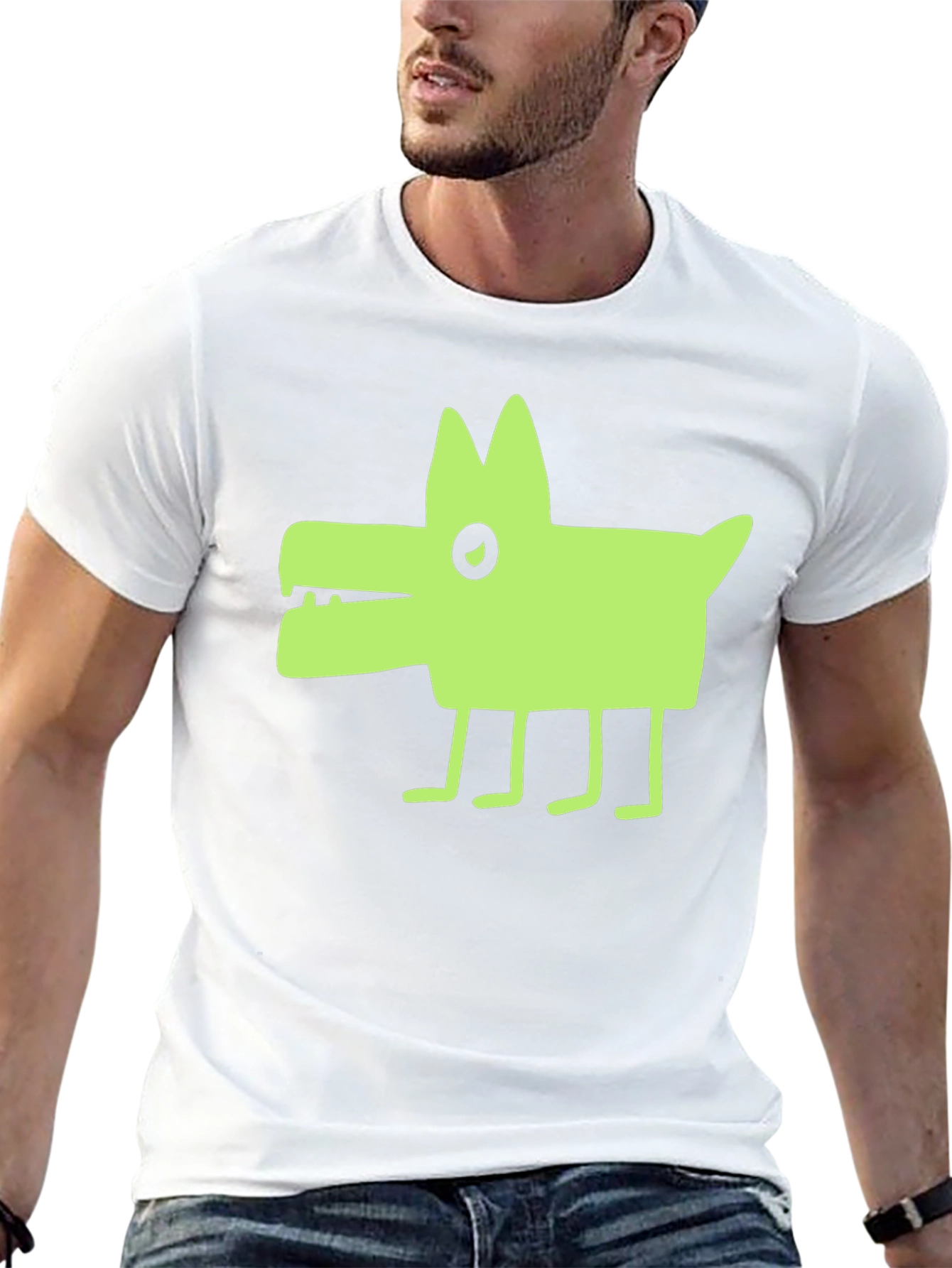 Cool Graphic Dog Tee - Unisex Black T-Shirt