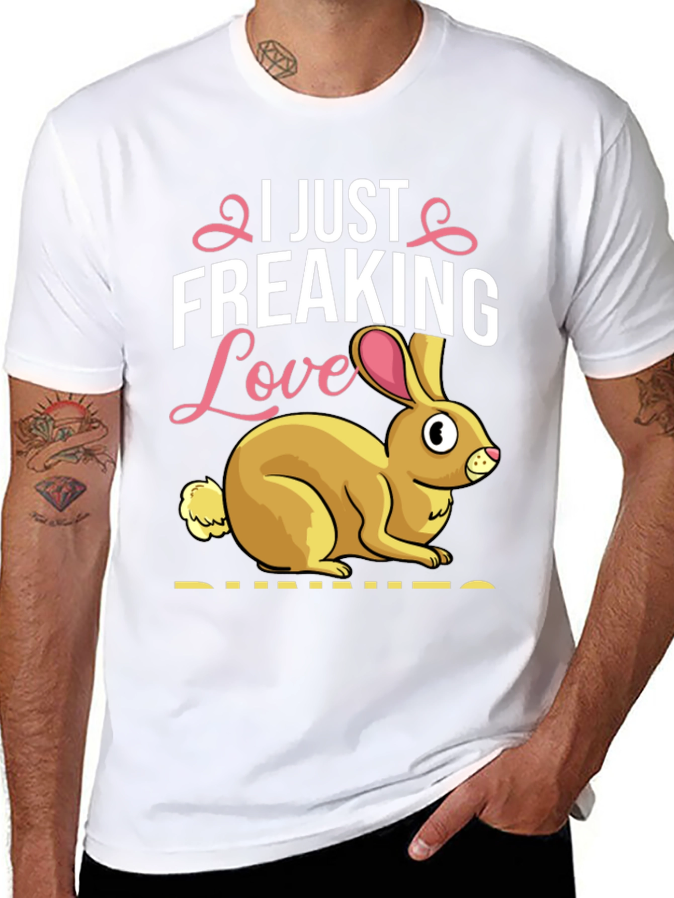 I Just Freaking Love Bunnies T-Shirt Easter Apparel