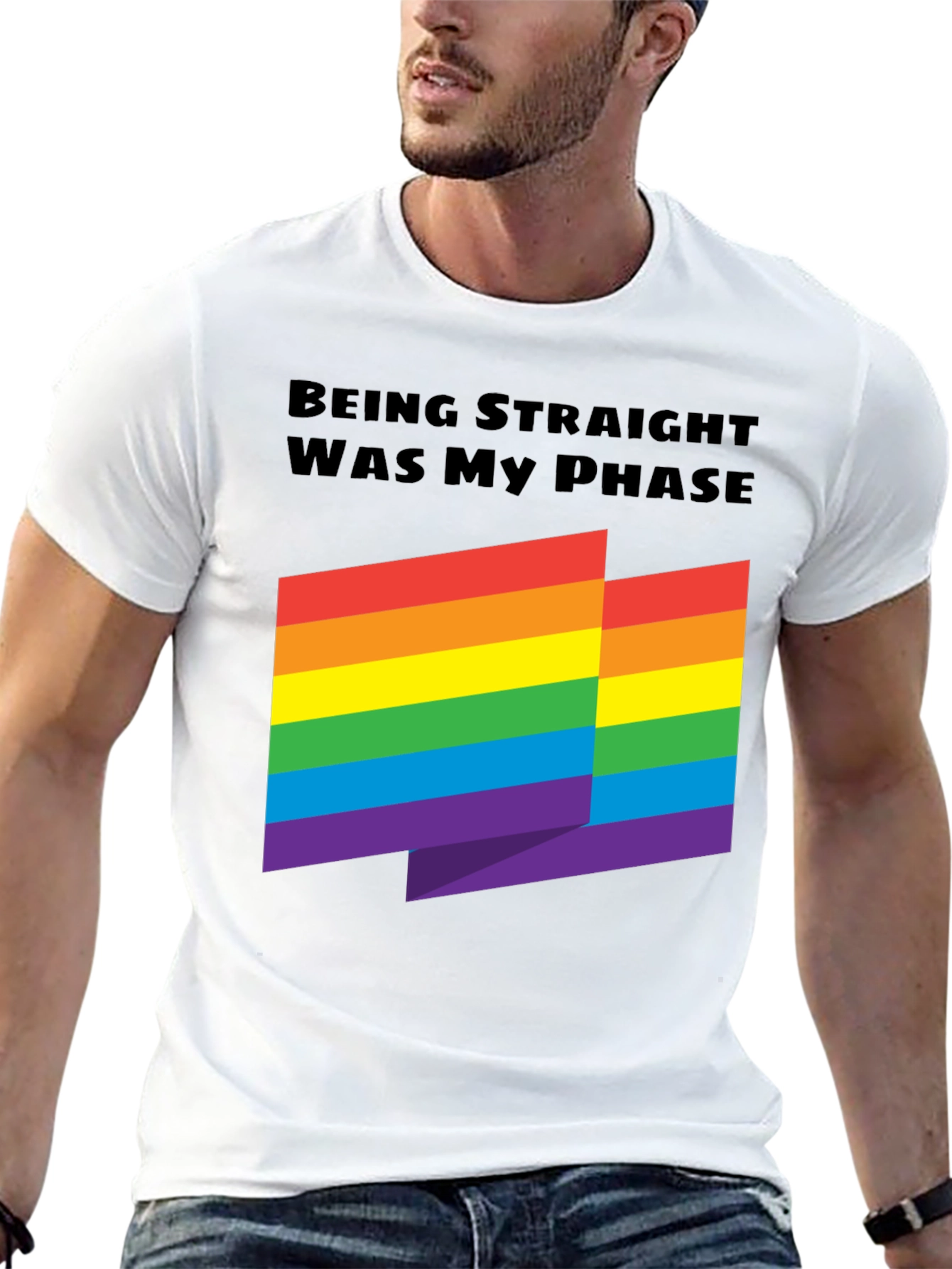 Being Straight Was My Phase - Rainbow Pride T-Shirt