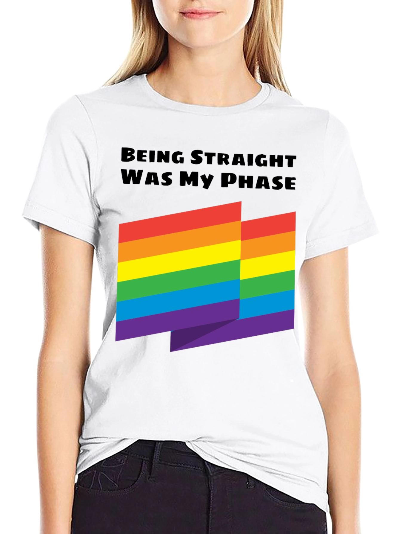Being Straight Was My Phase - Rainbow Pride T-Shirt