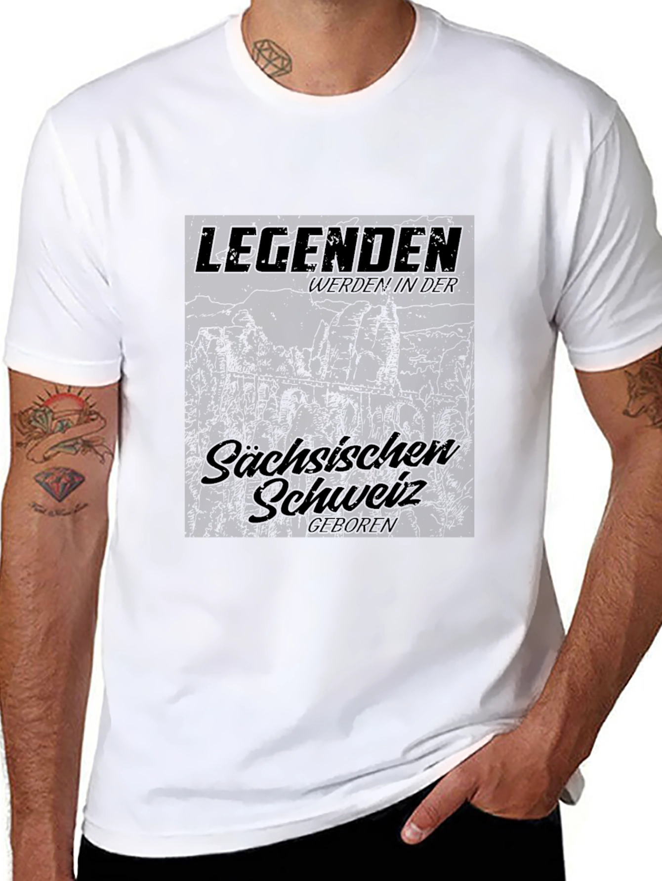 Legends of Saxon Switzerland T-Shirt - Black