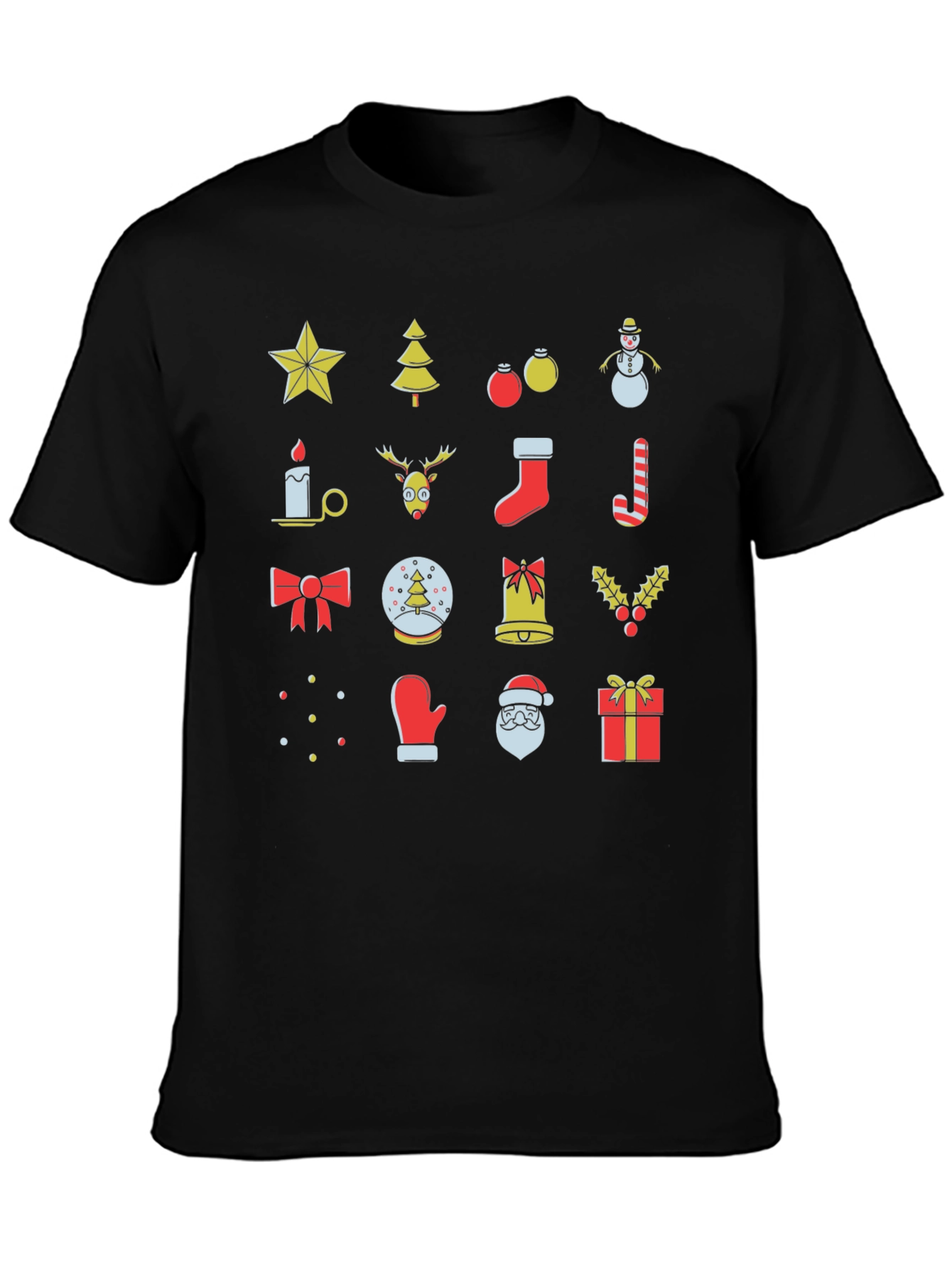 Festive Christmas Icon T-Shirt - Holiday Cheer