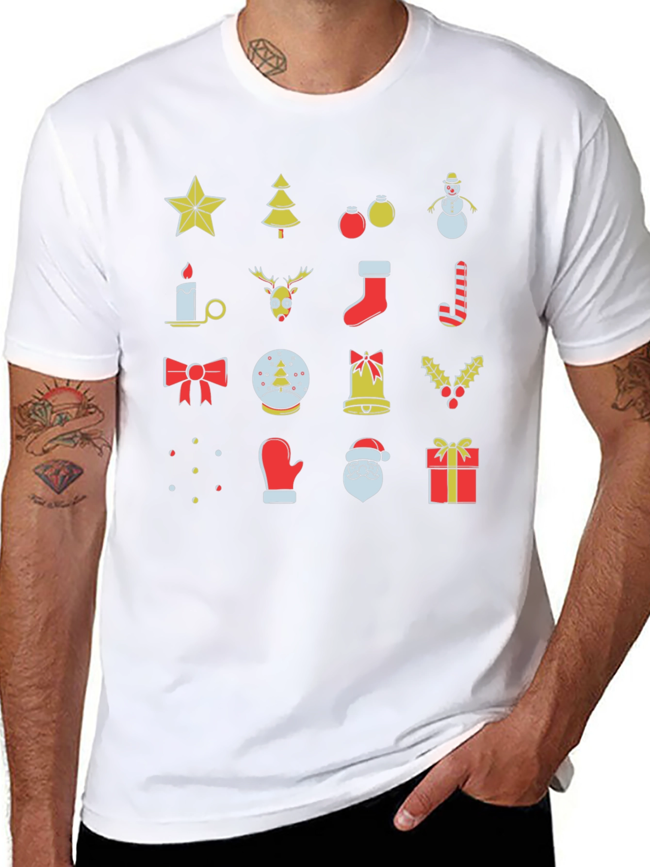 Festive Christmas Icon T-Shirt - Holiday Cheer