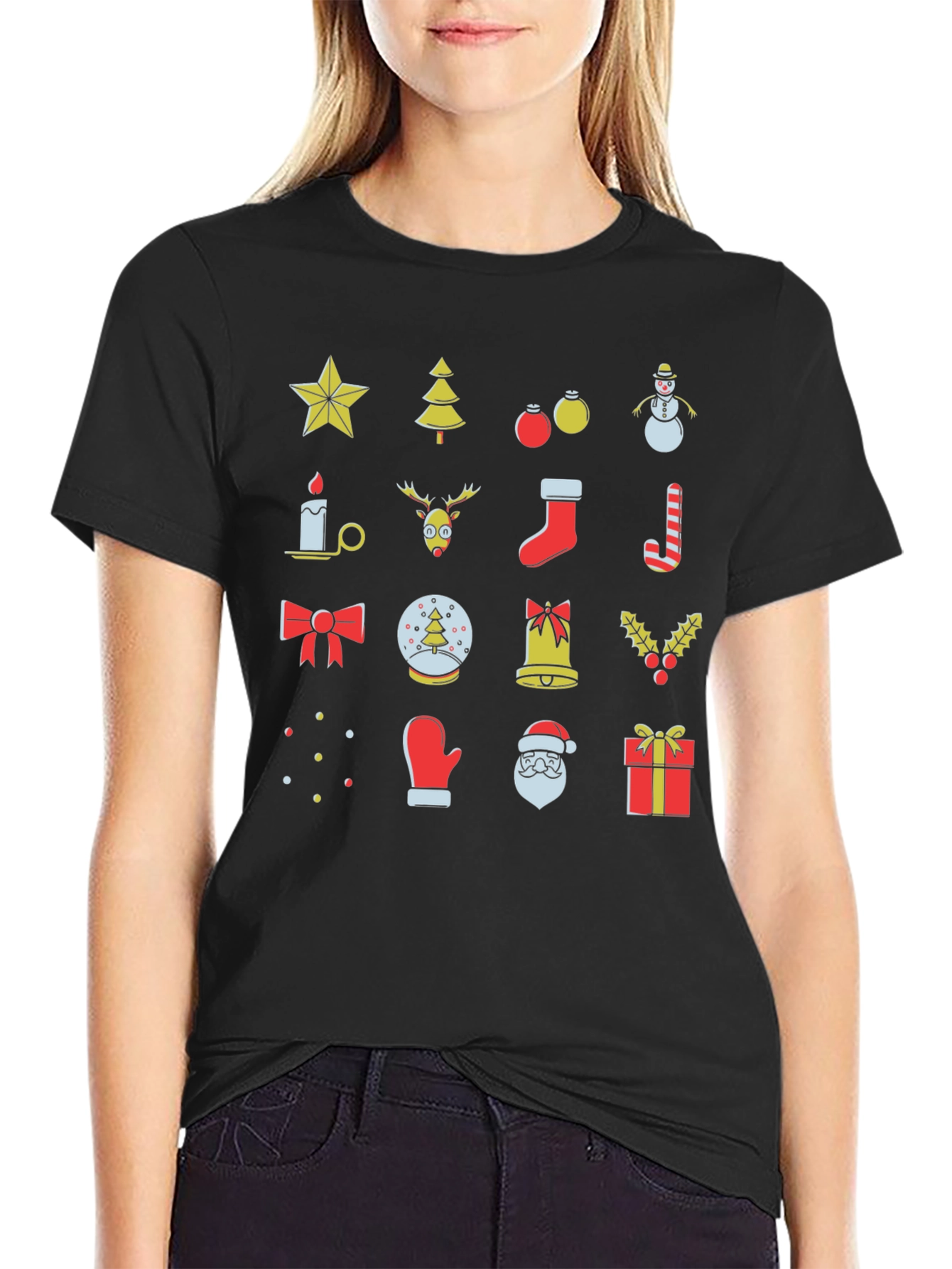 Festive Christmas Icon T-Shirt - Holiday Cheer