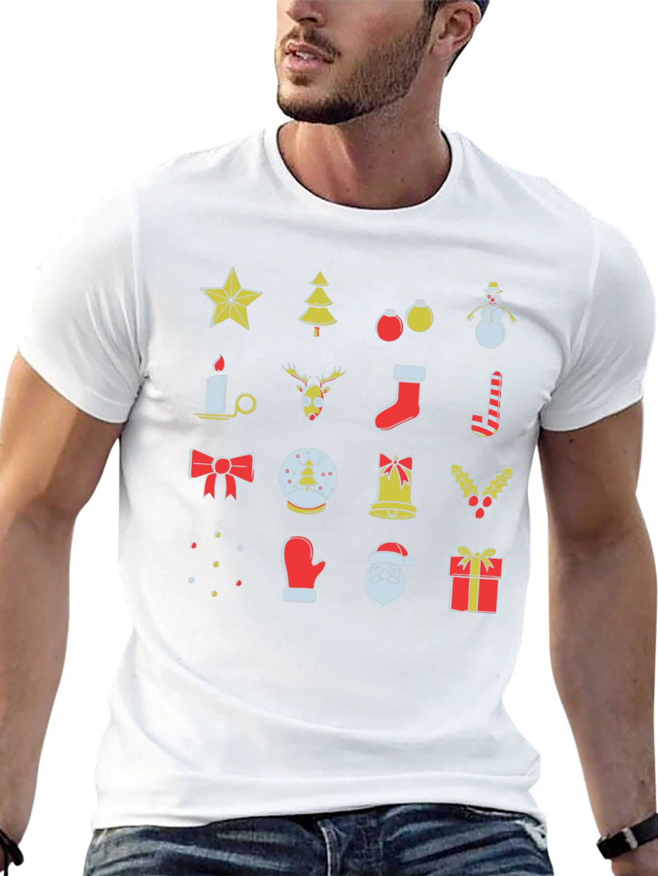 Festive Christmas Icon T-Shirt - Holiday Cheer