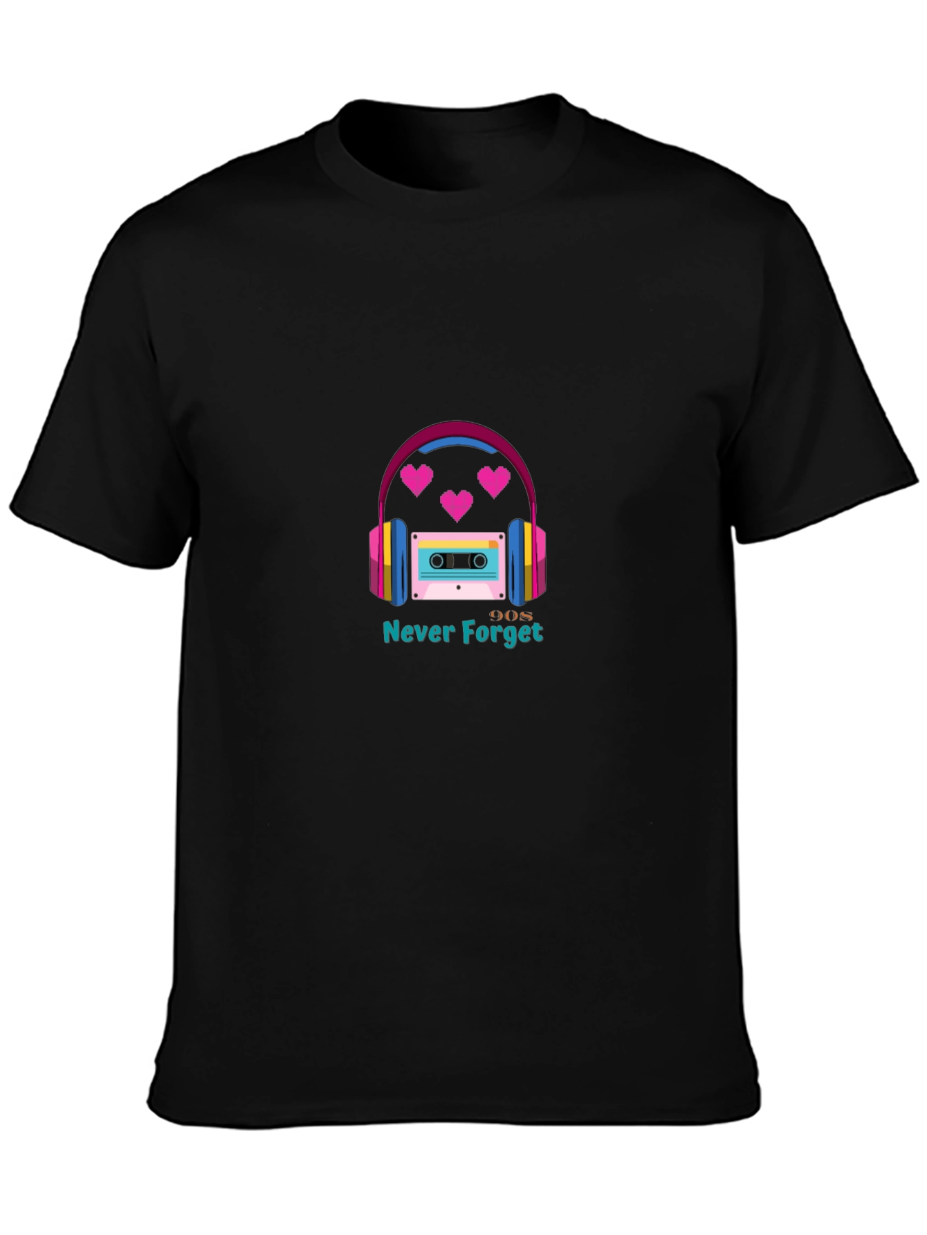 90s Never Forget Graphic T-Shirt - Retro Style
