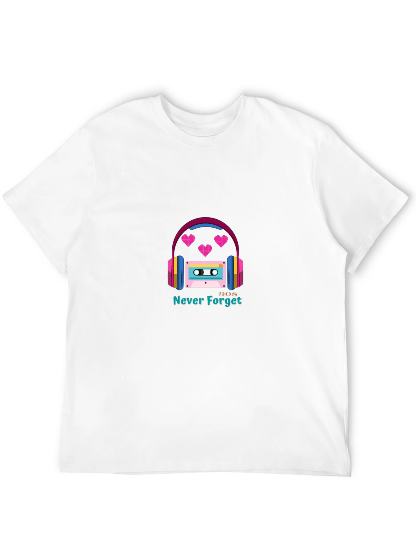 90s Never Forget Graphic T-Shirt - Retro Style