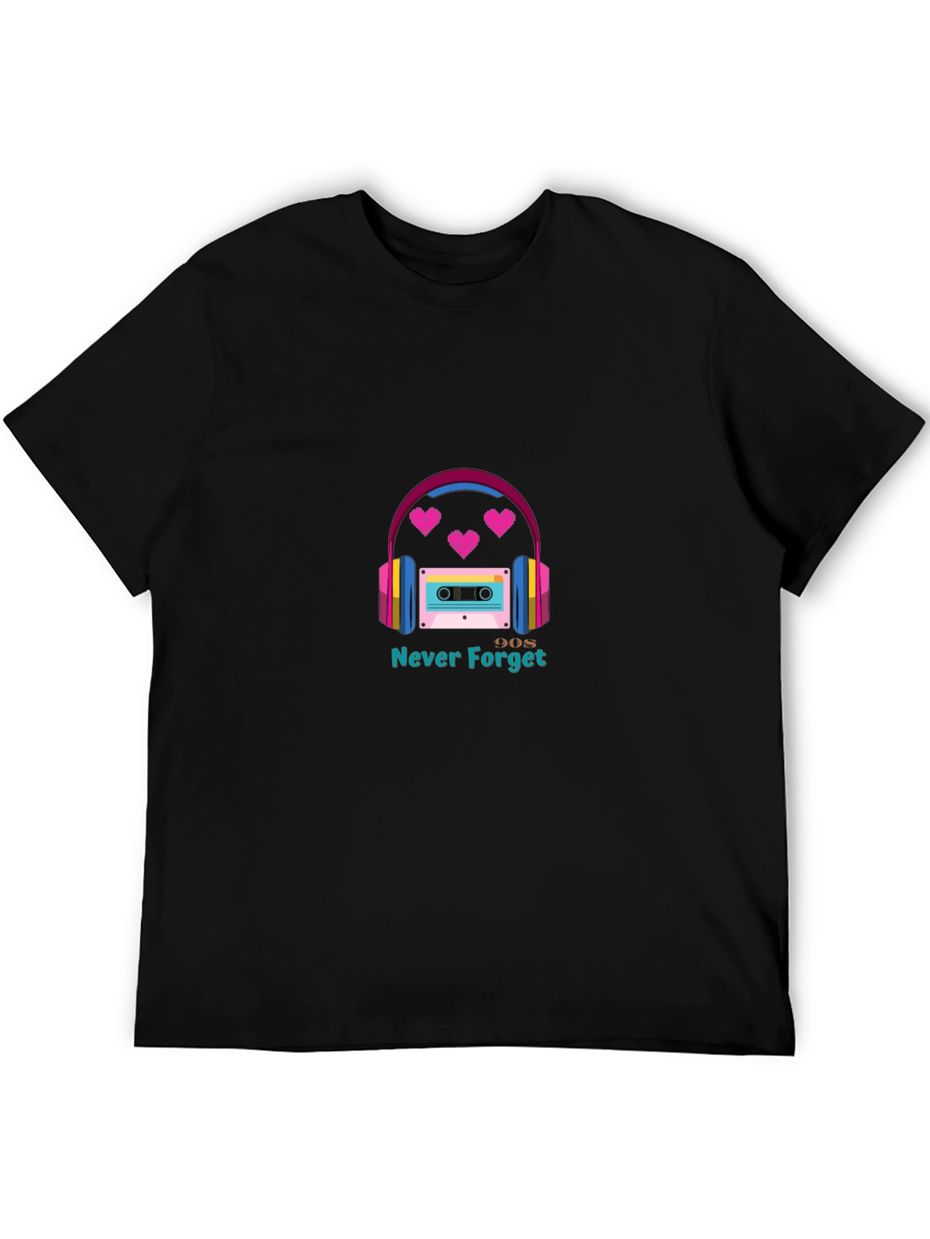 90s Never Forget Graphic T-Shirt - Retro Style