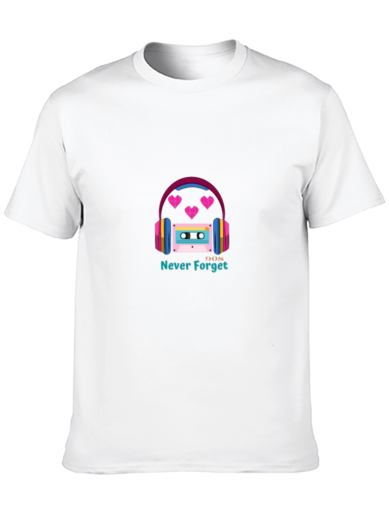 90s Never Forget Graphic T-Shirt - Retro Style