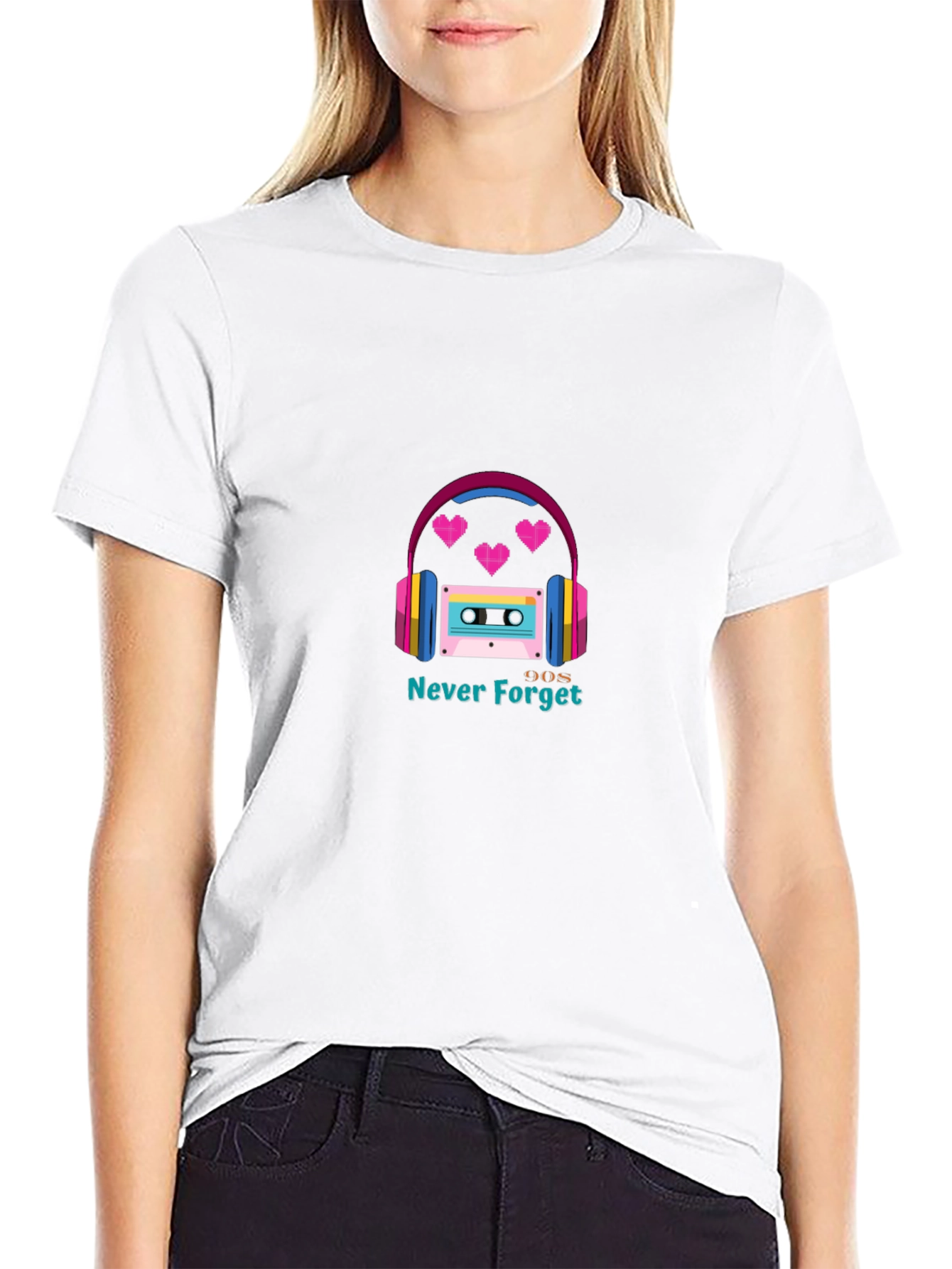 90s Never Forget Graphic T-Shirt - Retro Style
