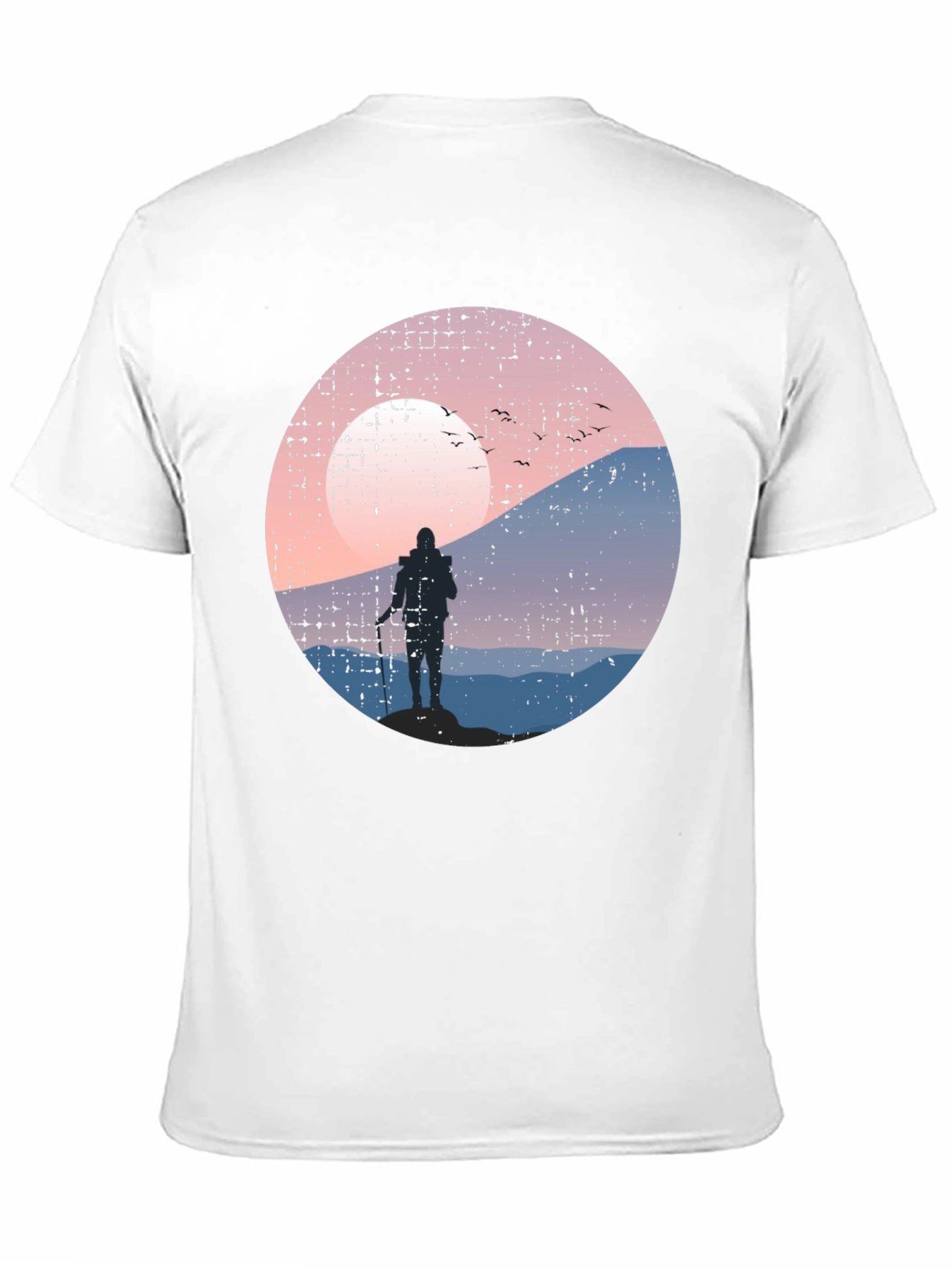 Hiking Silhouette Graphic Tee - Black