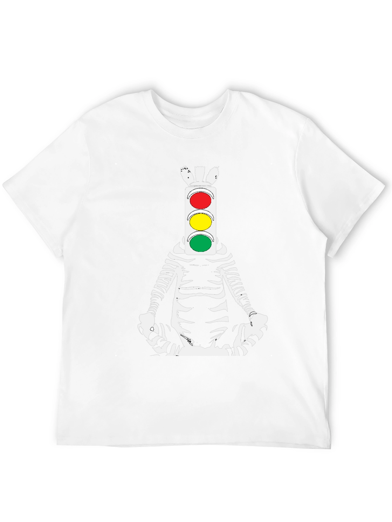 Zebra Traffic Light Meditating T-Shirt