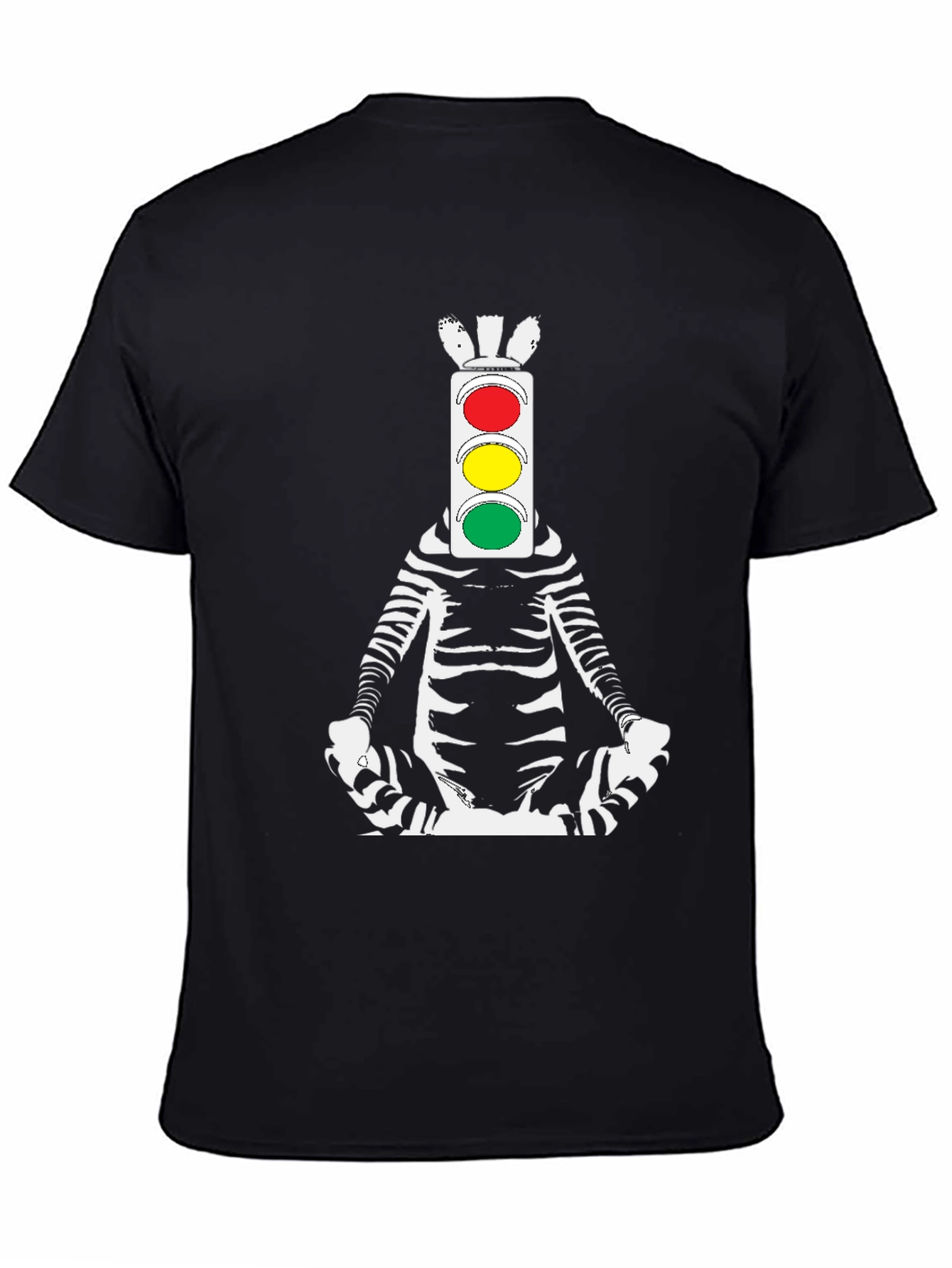 Zebra Traffic Light Meditating T-Shirt